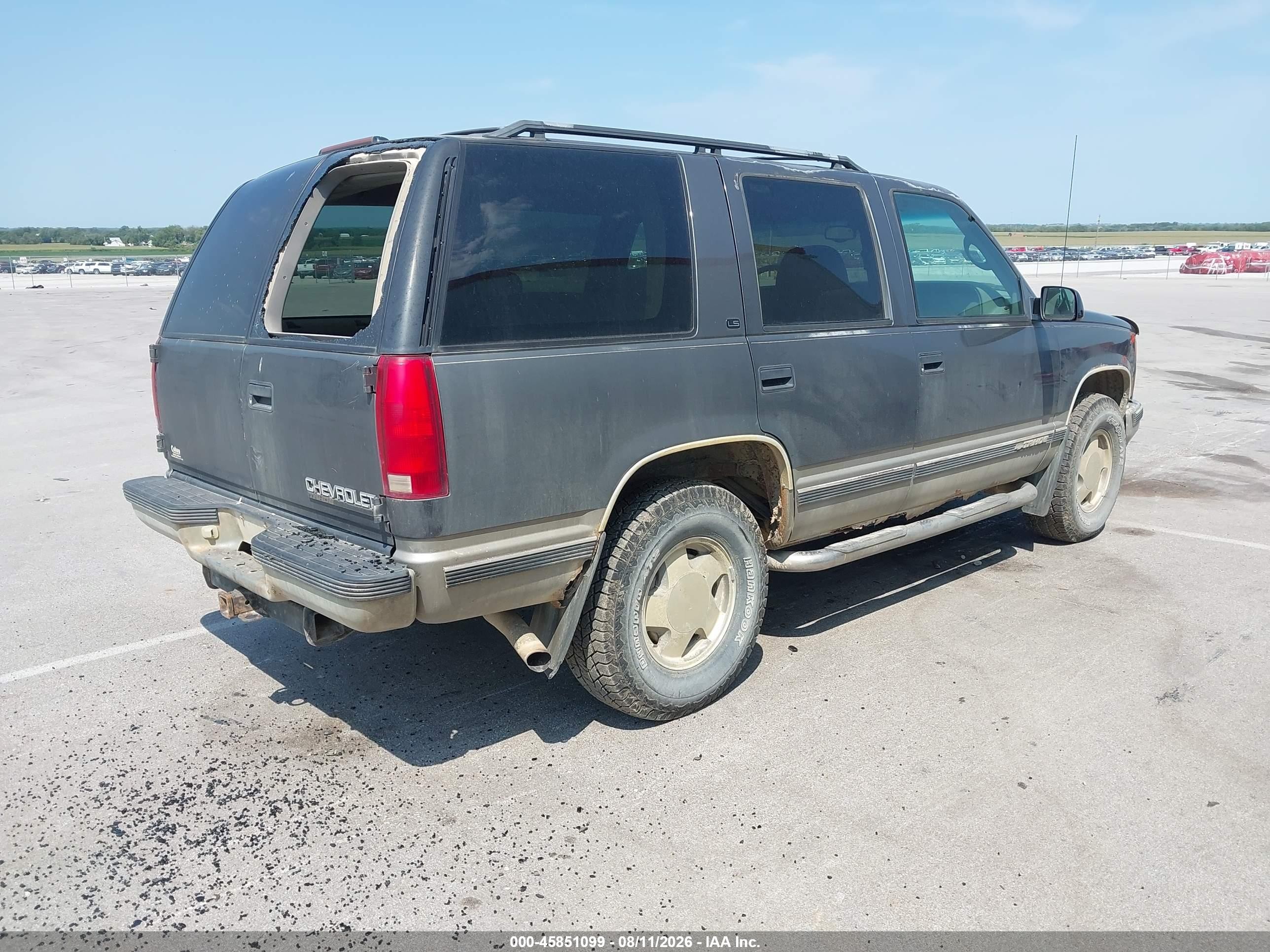 1999 Chevrolet Tahoe Ls Gray vin: 1GNEK13R2XJ363220