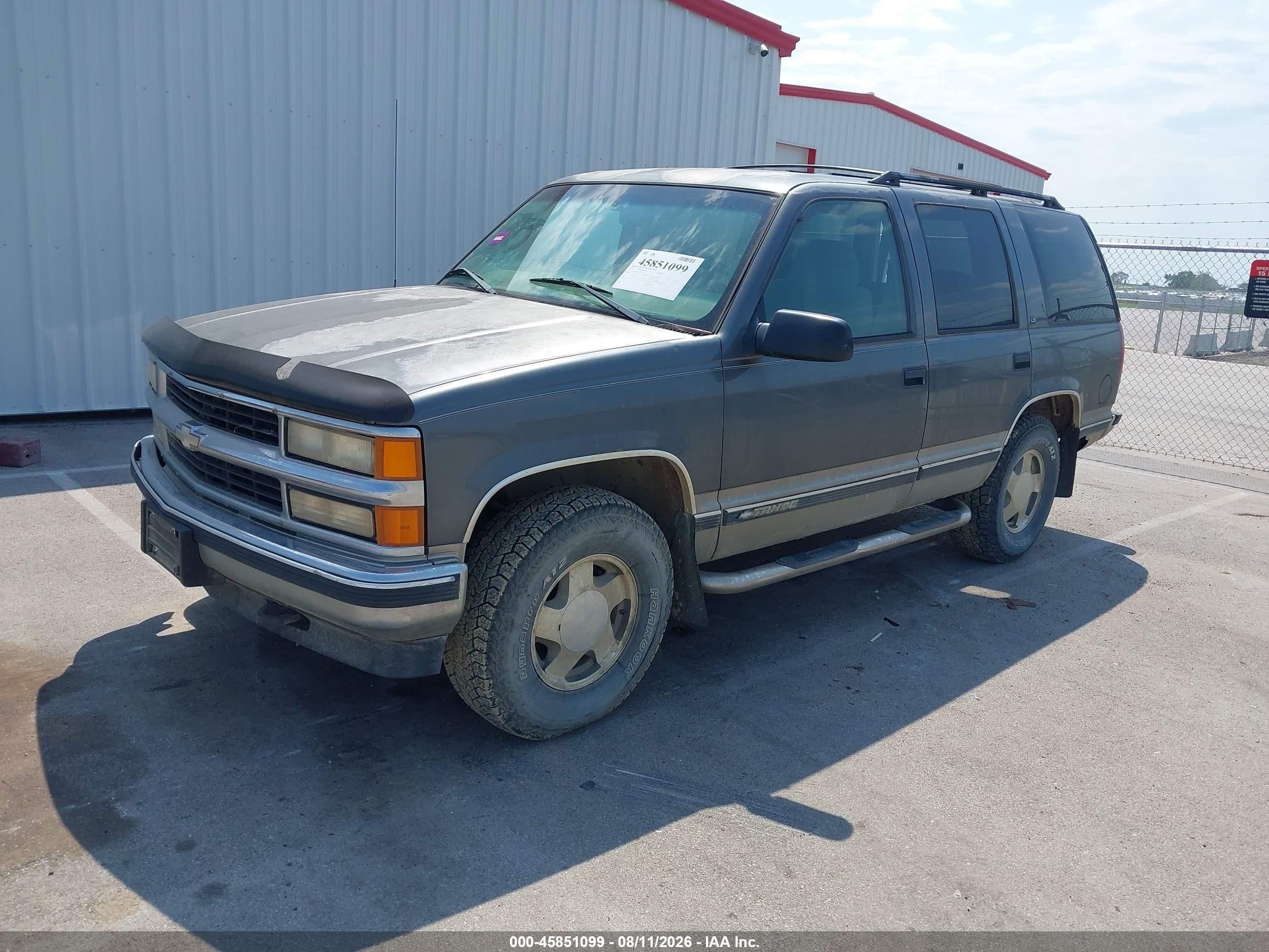 1999 Chevrolet Tahoe Ls Gray vin: 1GNEK13R2XJ363220