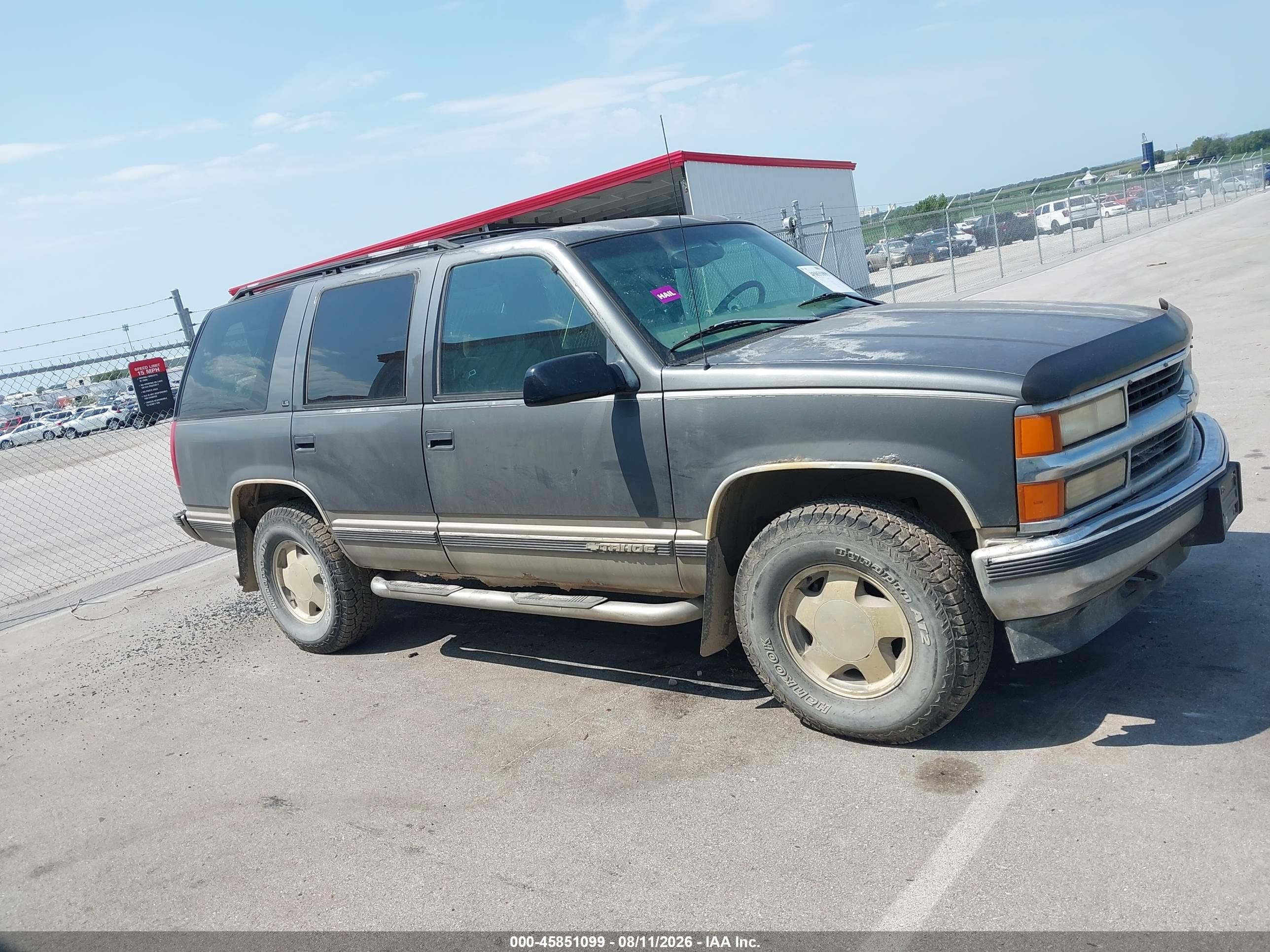 1999 Chevrolet Tahoe Ls Gray vin: 1GNEK13R2XJ363220
