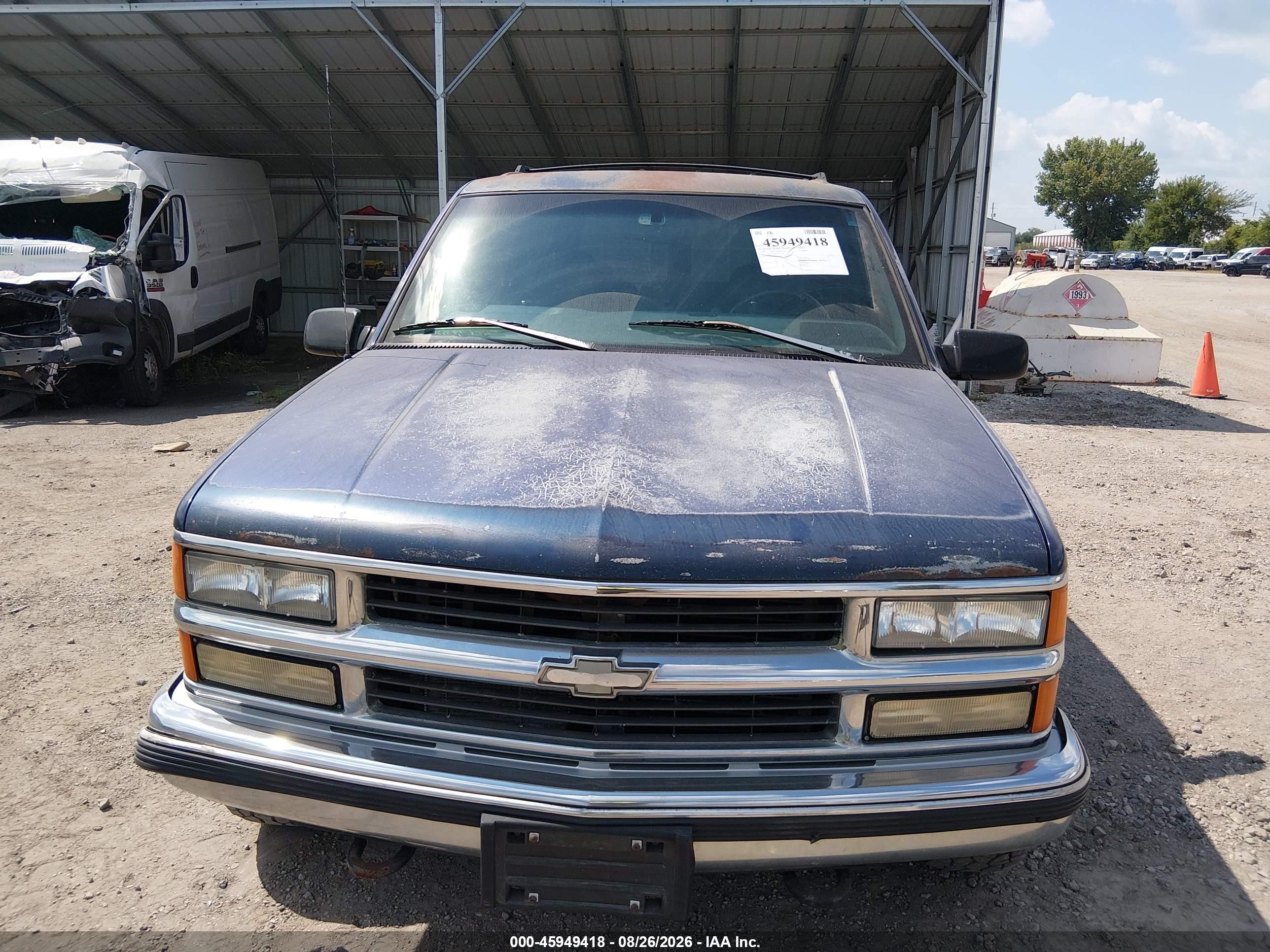 1997 Chevrolet Tahoe Ls Blue vin: 1GNEK13R3VJ311558