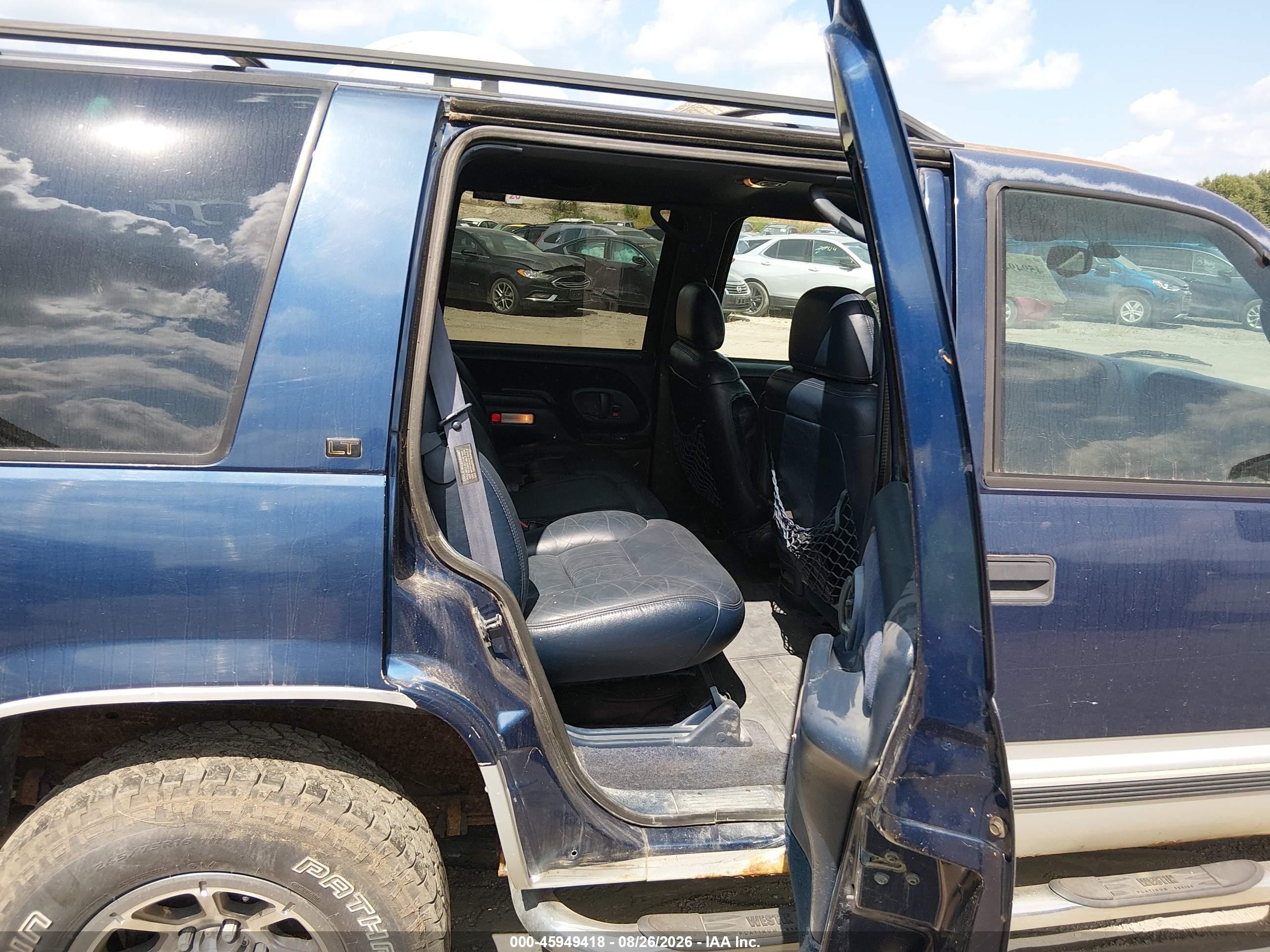 1997 Chevrolet Tahoe Ls Blue vin: 1GNEK13R3VJ311558