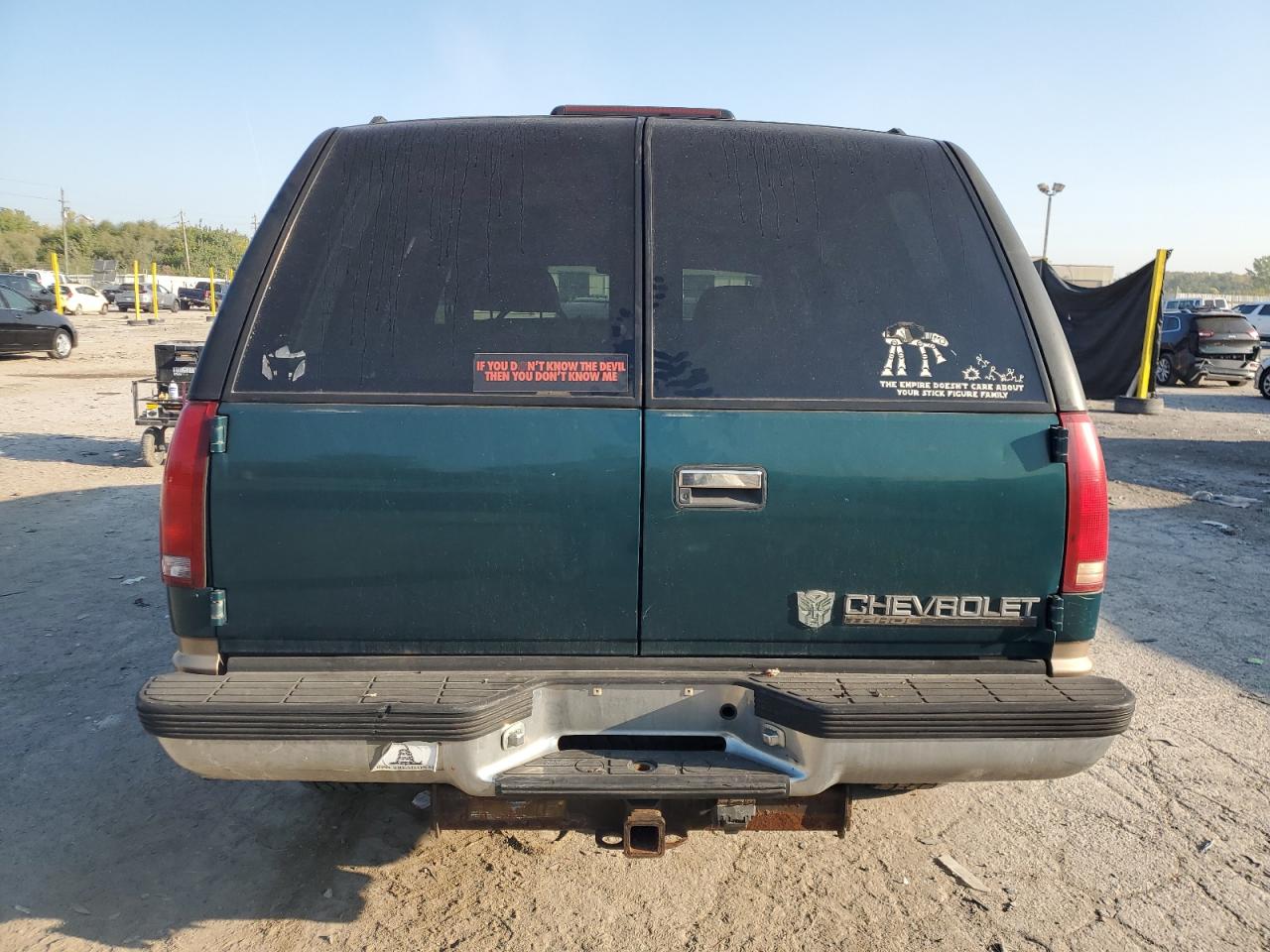 1998 Chevrolet Tahoe K1500 Green vin: 1GNEK13R3WJ313456