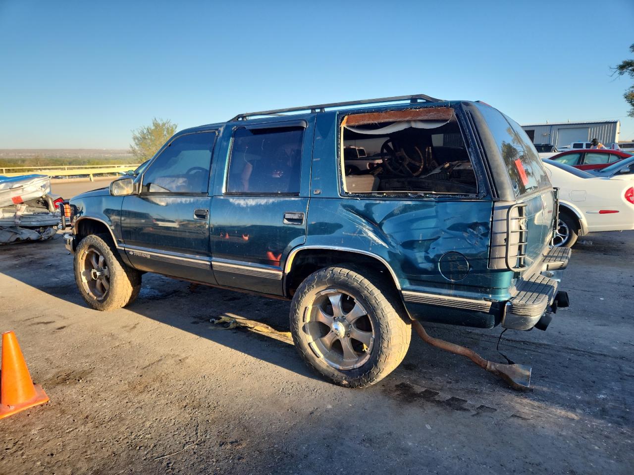 1999 Chevrolet Tahoe K1500 Green vin: 1GNEK13R3XJ513285