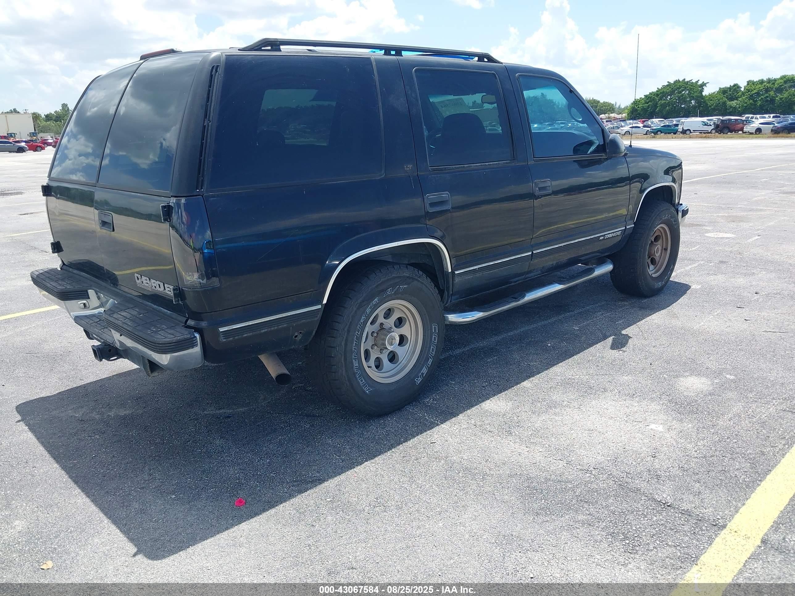 1998 Chevrolet Tahoe Ls Black vin: 1GNEK13R4WR110917
