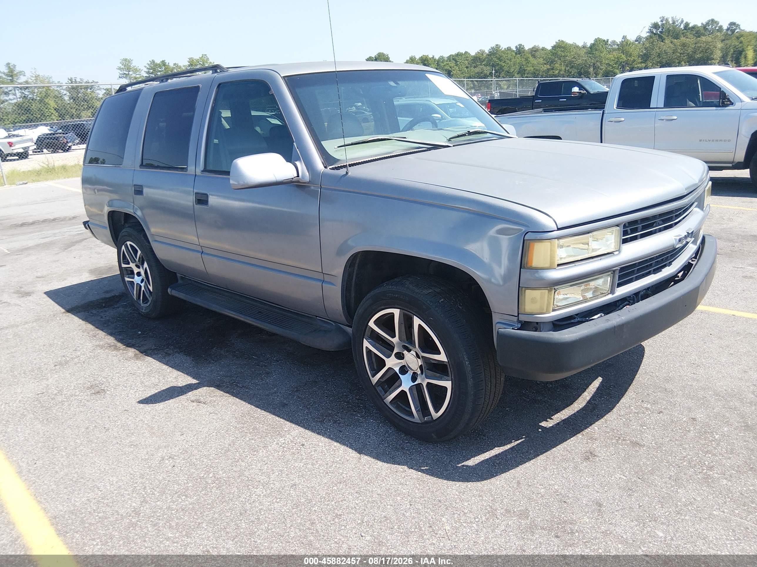 1999 Chevrolet Tahoe Ls Gray vin: 1GNEK13R4XJ340991