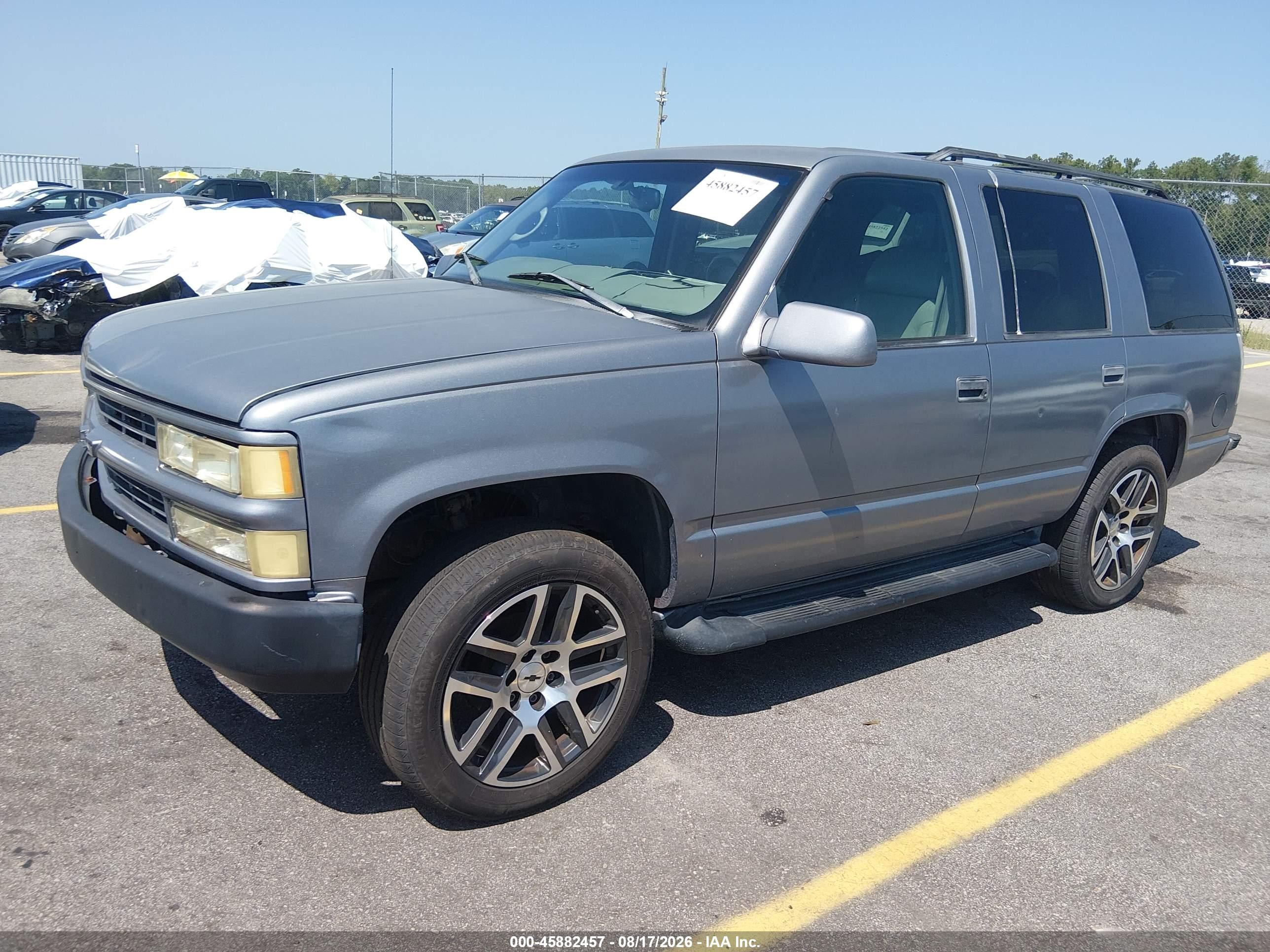 1999 Chevrolet Tahoe Ls Gray vin: 1GNEK13R4XJ340991
