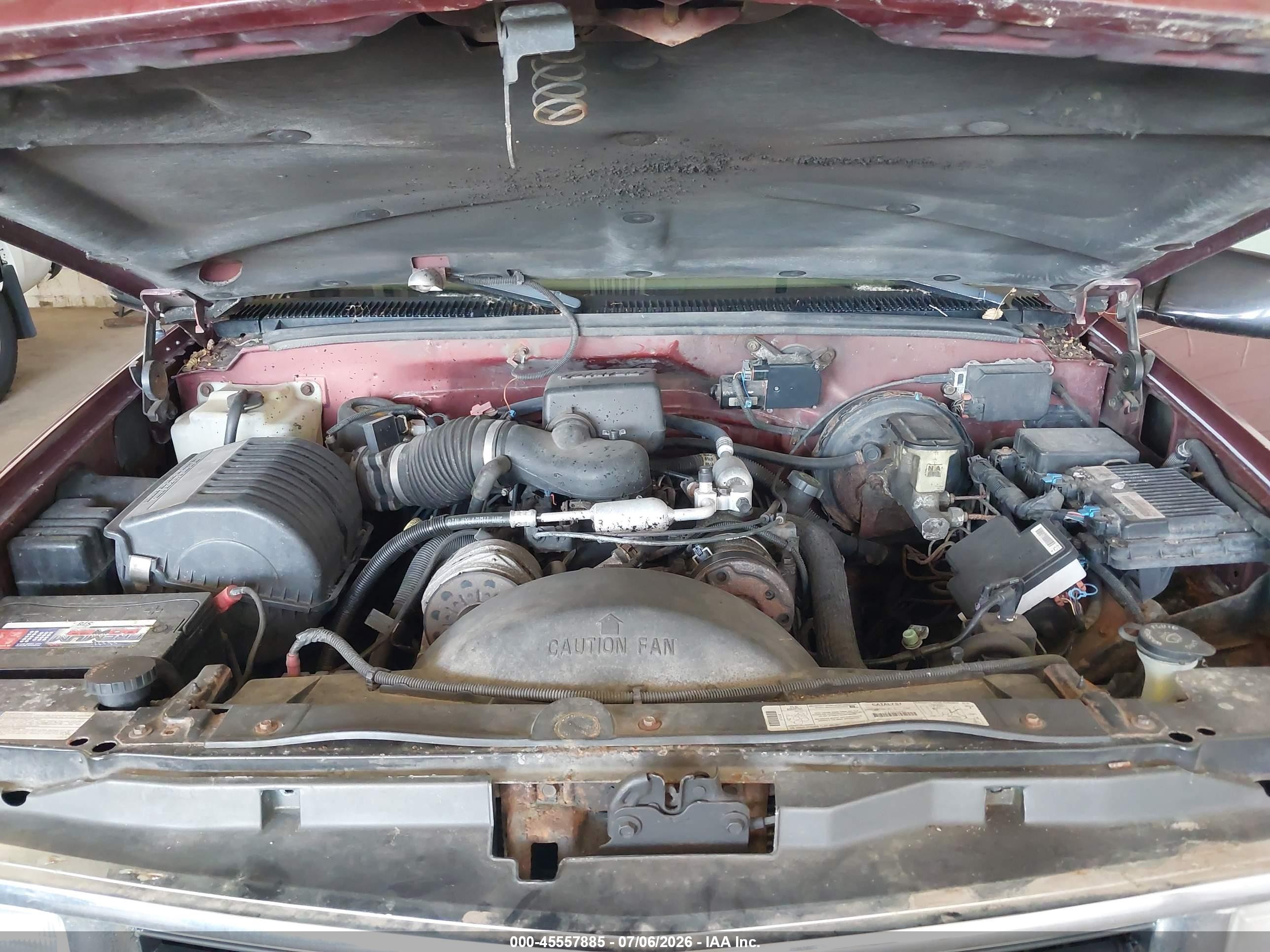 1998 Chevrolet Tahoe Ls Burgundy vin: 1GNEK13R5WR131940