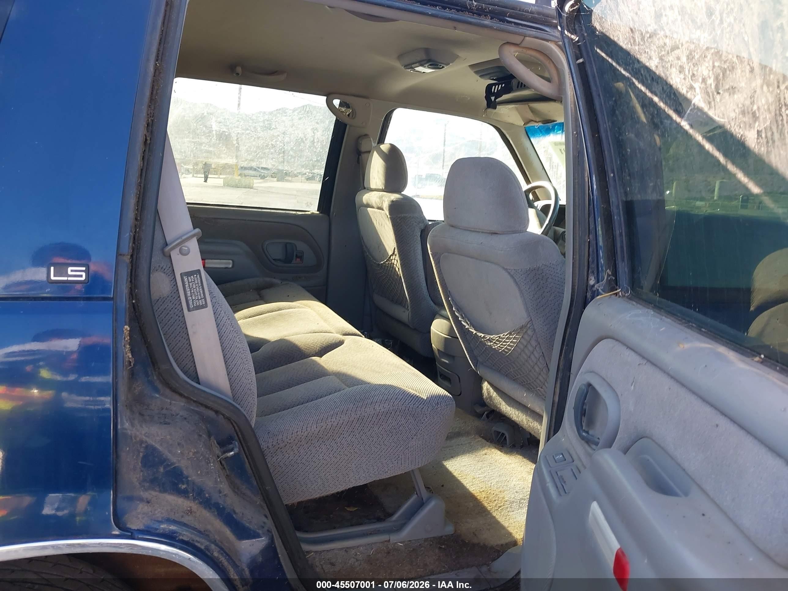 1997 Chevrolet Tahoe Ls Blue vin: 1GNEK13R6VJ326233