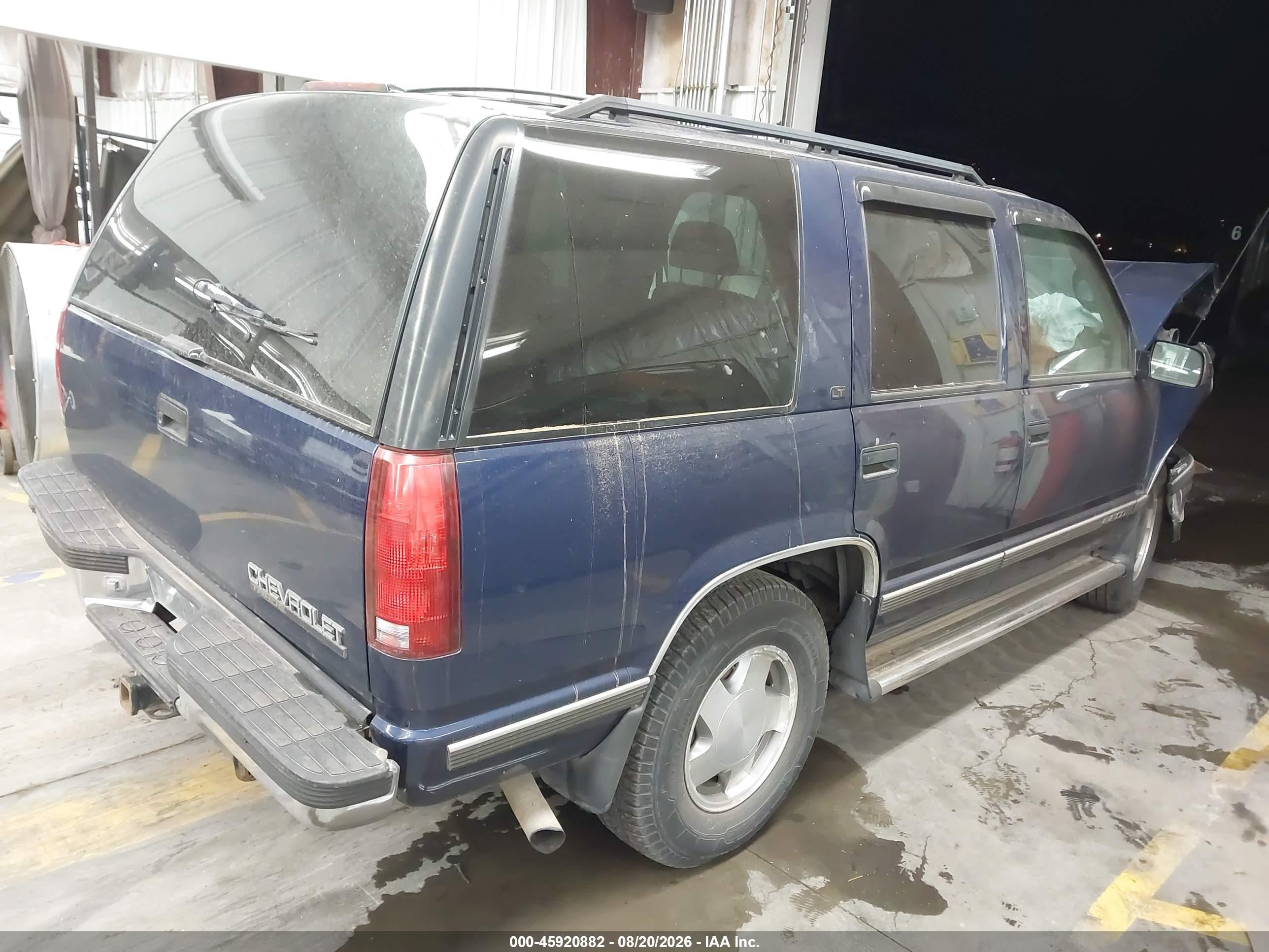 1997 Chevrolet Tahoe Ls Blue vin: 1GNEK13R6VJ390661