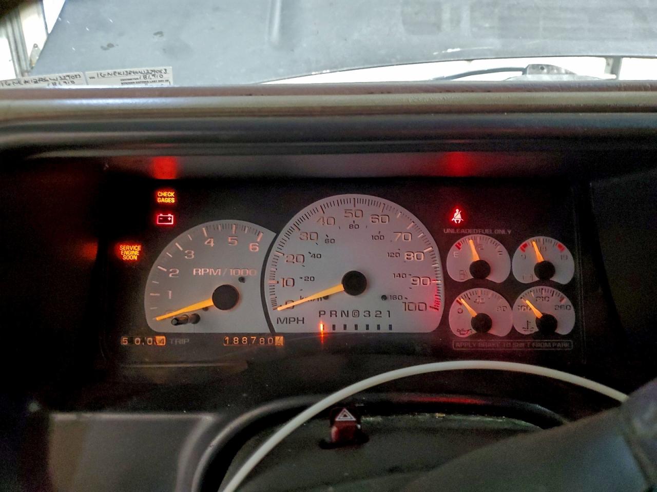 1998 Chevrolet Tahoe K1500 Черный vin: 1GNEK13R6WJ329053