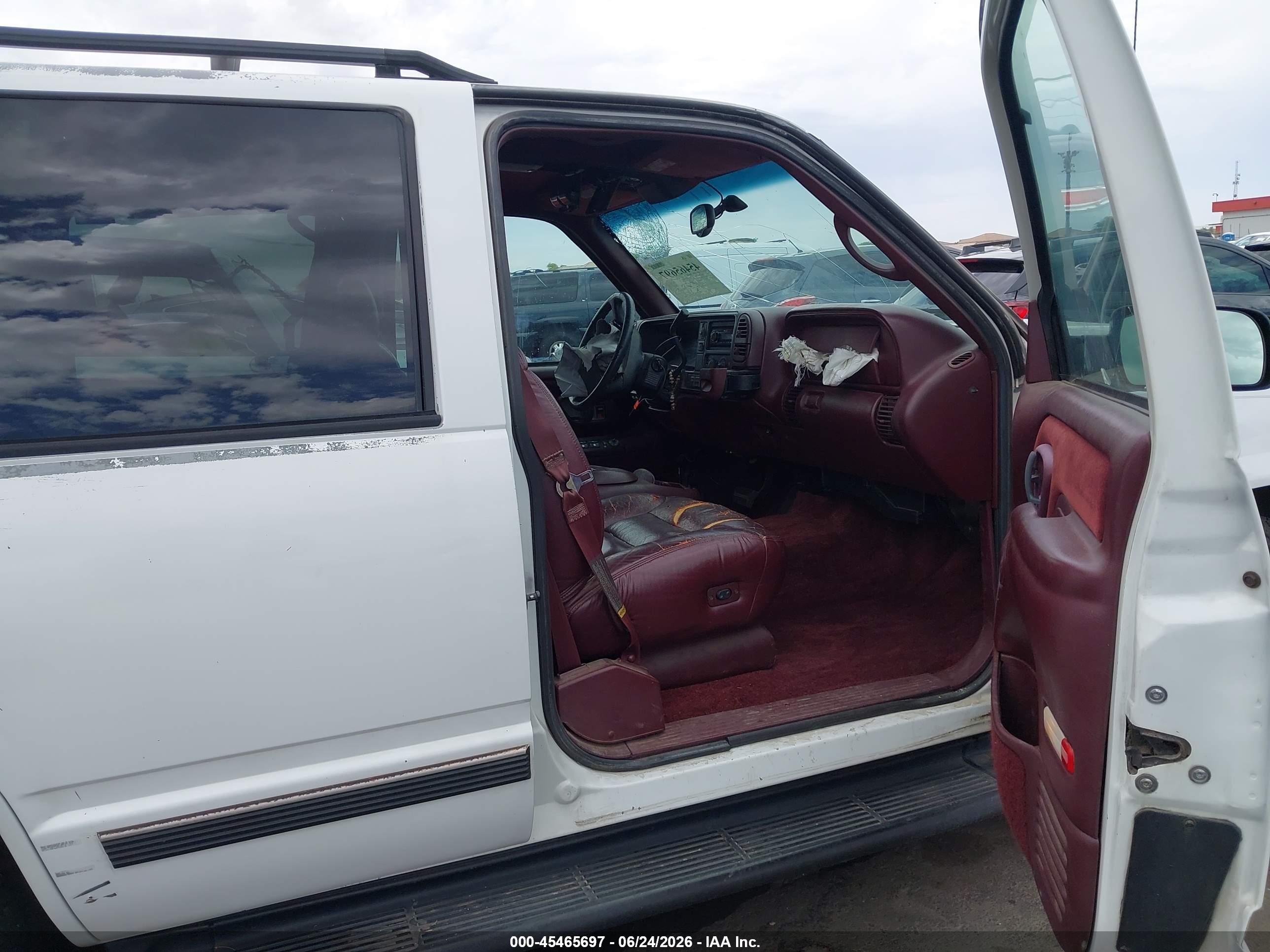 1997 Chevrolet Tahoe Ls White vin: 1GNEK13R7VJ431265