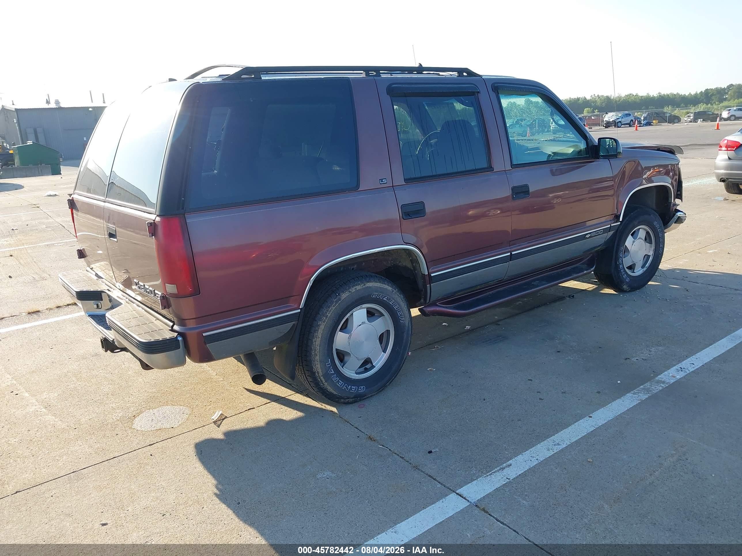 1996 Chevrolet Tahoe K1500 Brown vin: 1GNEK13R8TJ413337
