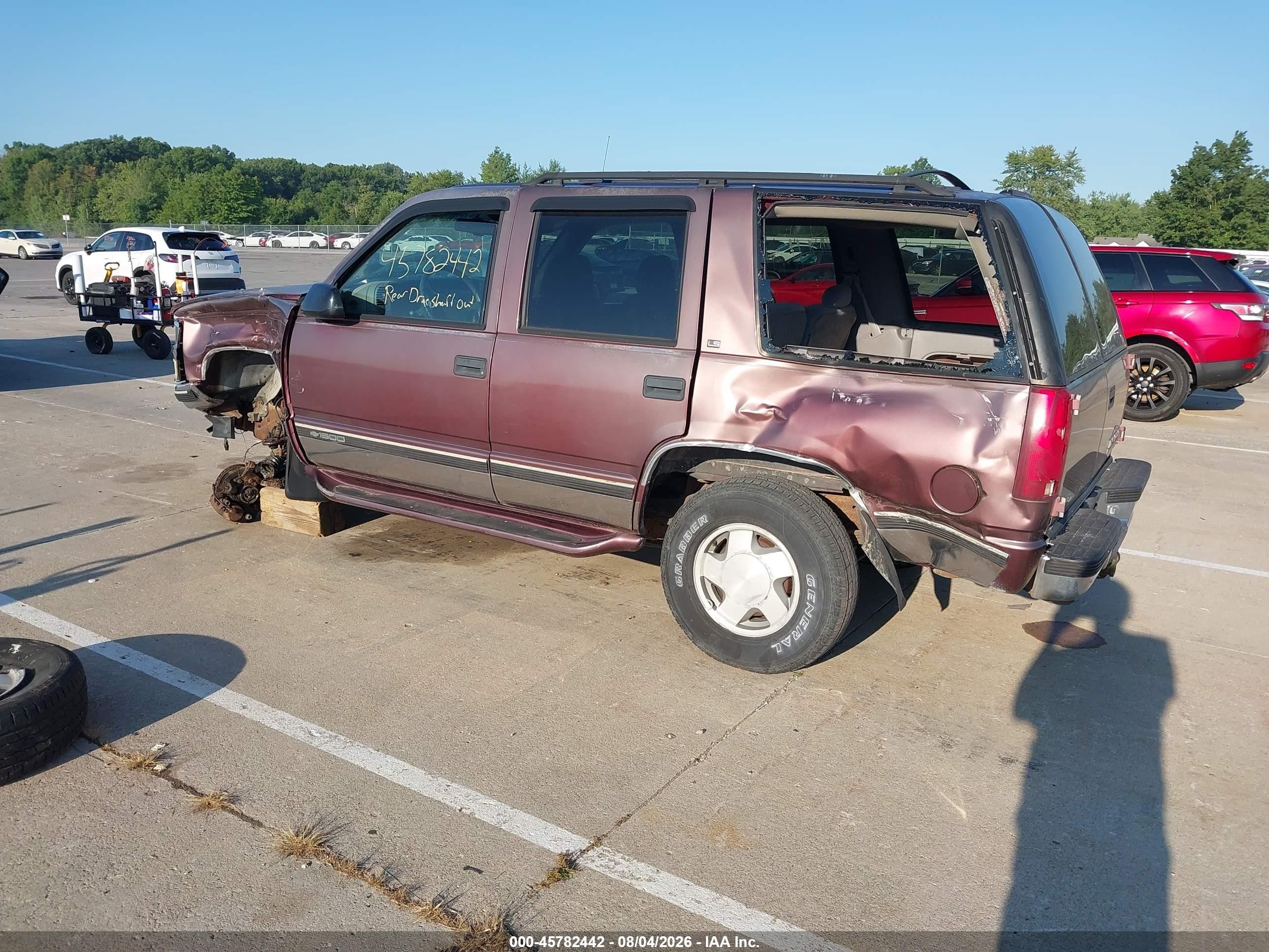 1996 Chevrolet Tahoe K1500 Brown vin: 1GNEK13R8TJ413337