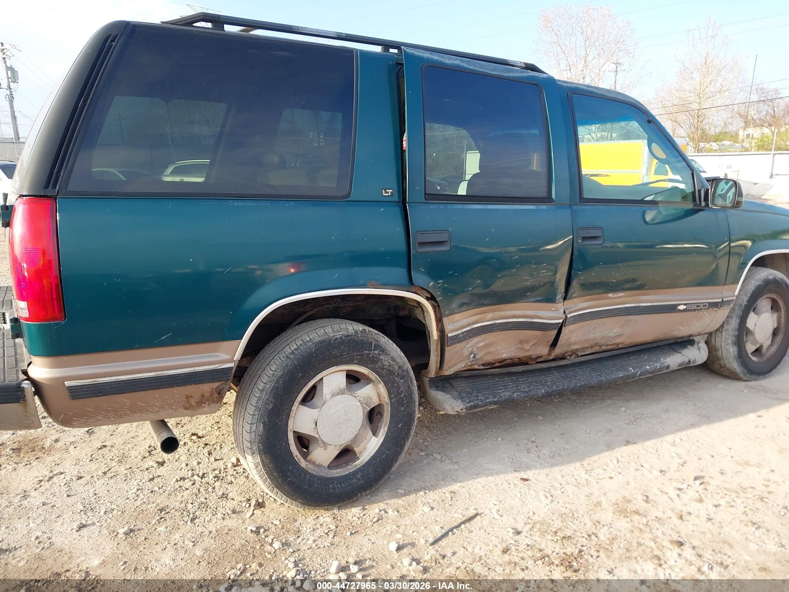 1996 Chevrolet Tahoe K1500 Green vin: 1GNEK13R8TJ419445