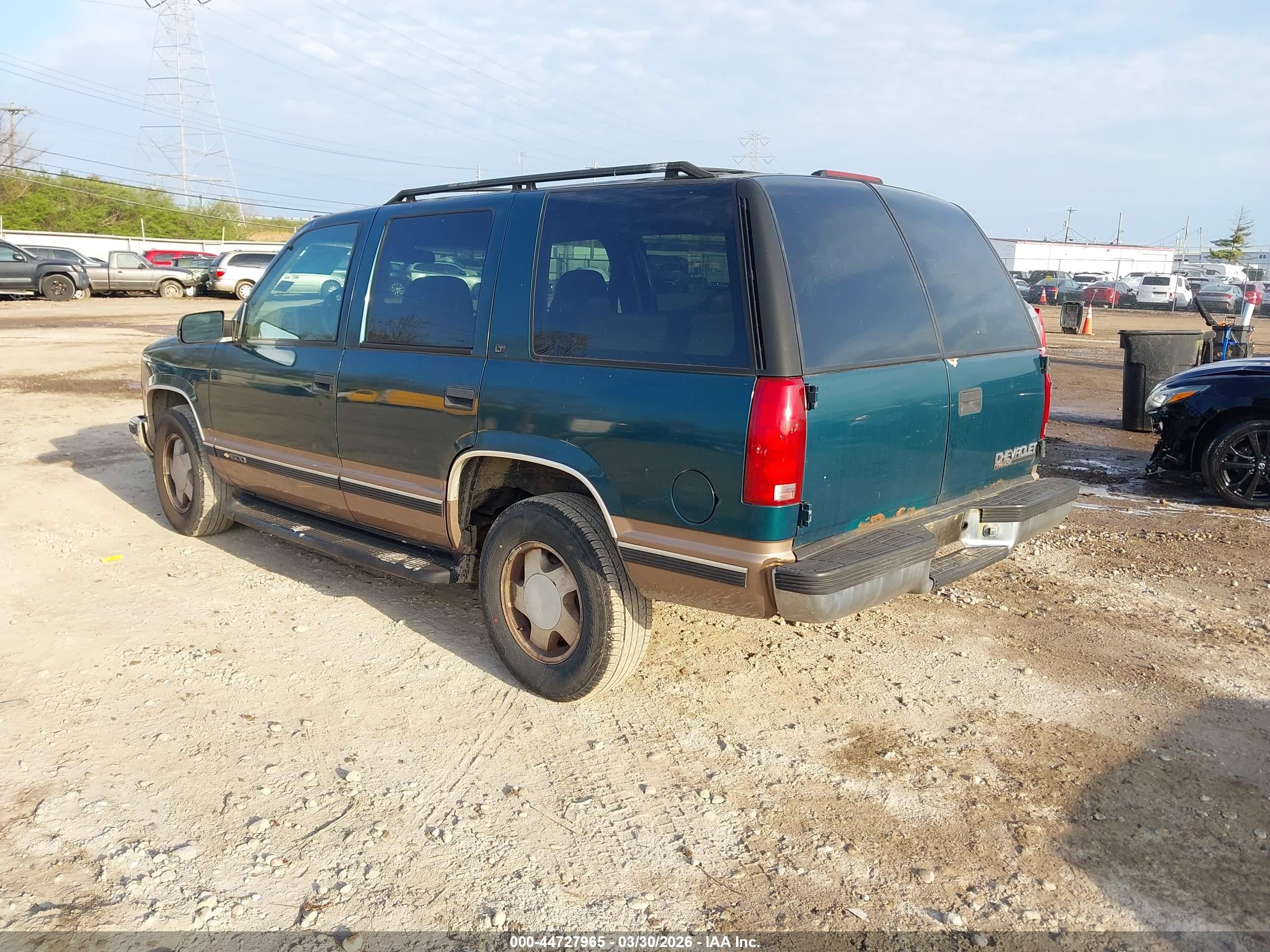 1996 Chevrolet Tahoe K1500 Green vin: 1GNEK13R8TJ419445