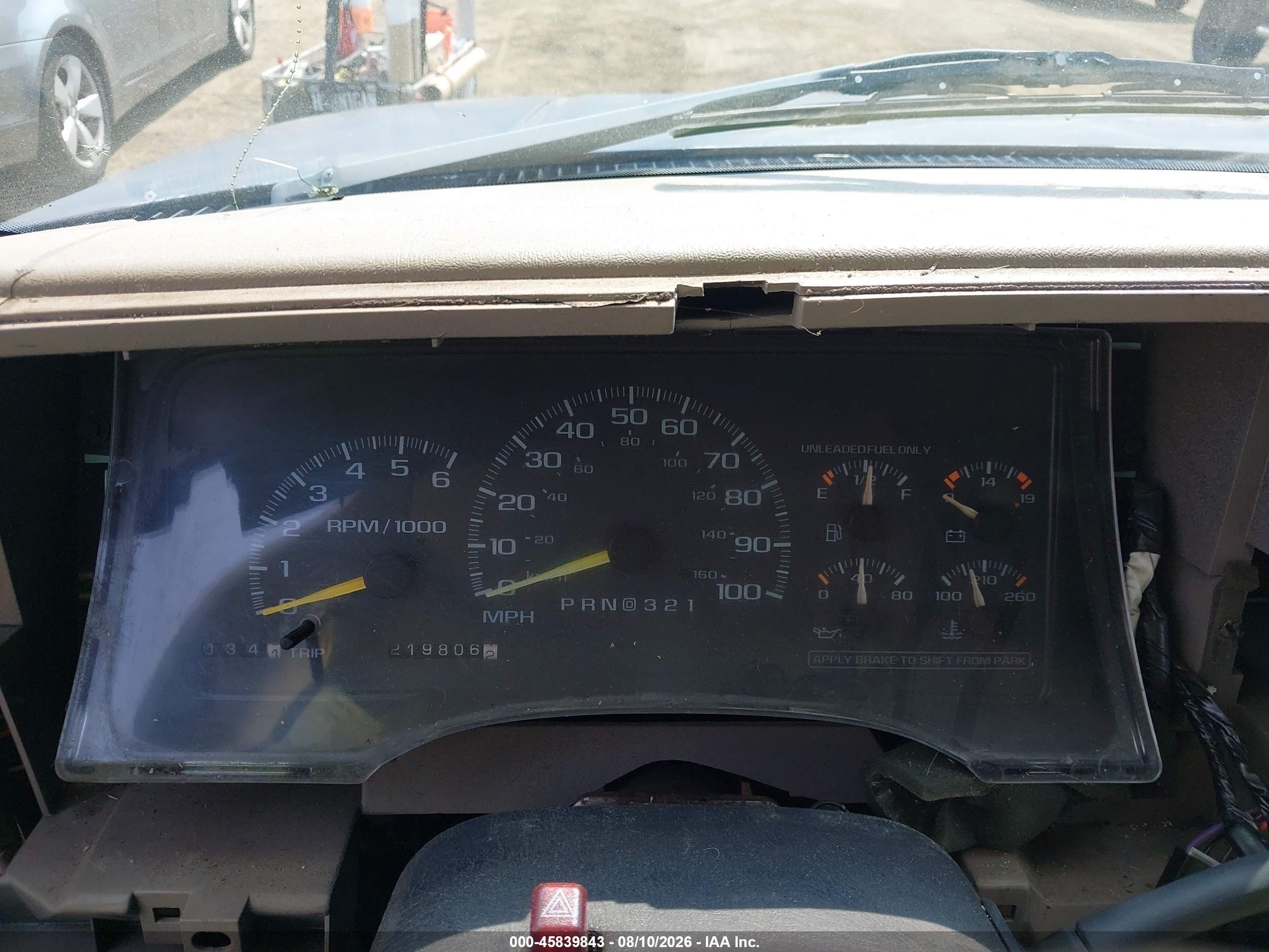 1998 Chevrolet Tahoe Ls Blue vin: 1GNEK13R8WJ356125