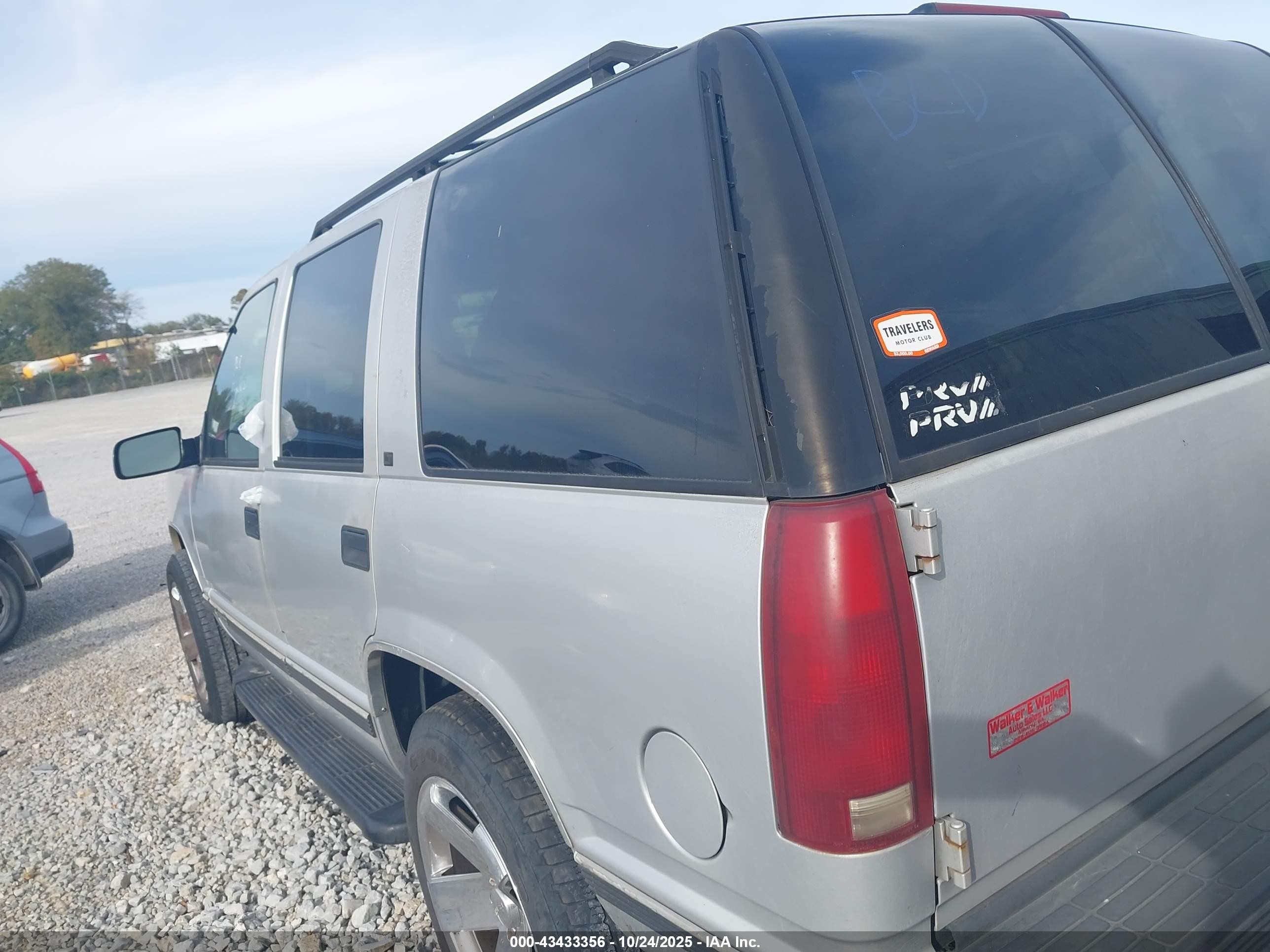 1997 Chevrolet Tahoe Lt Gray vin: 1GNEK13R9VJ341857
