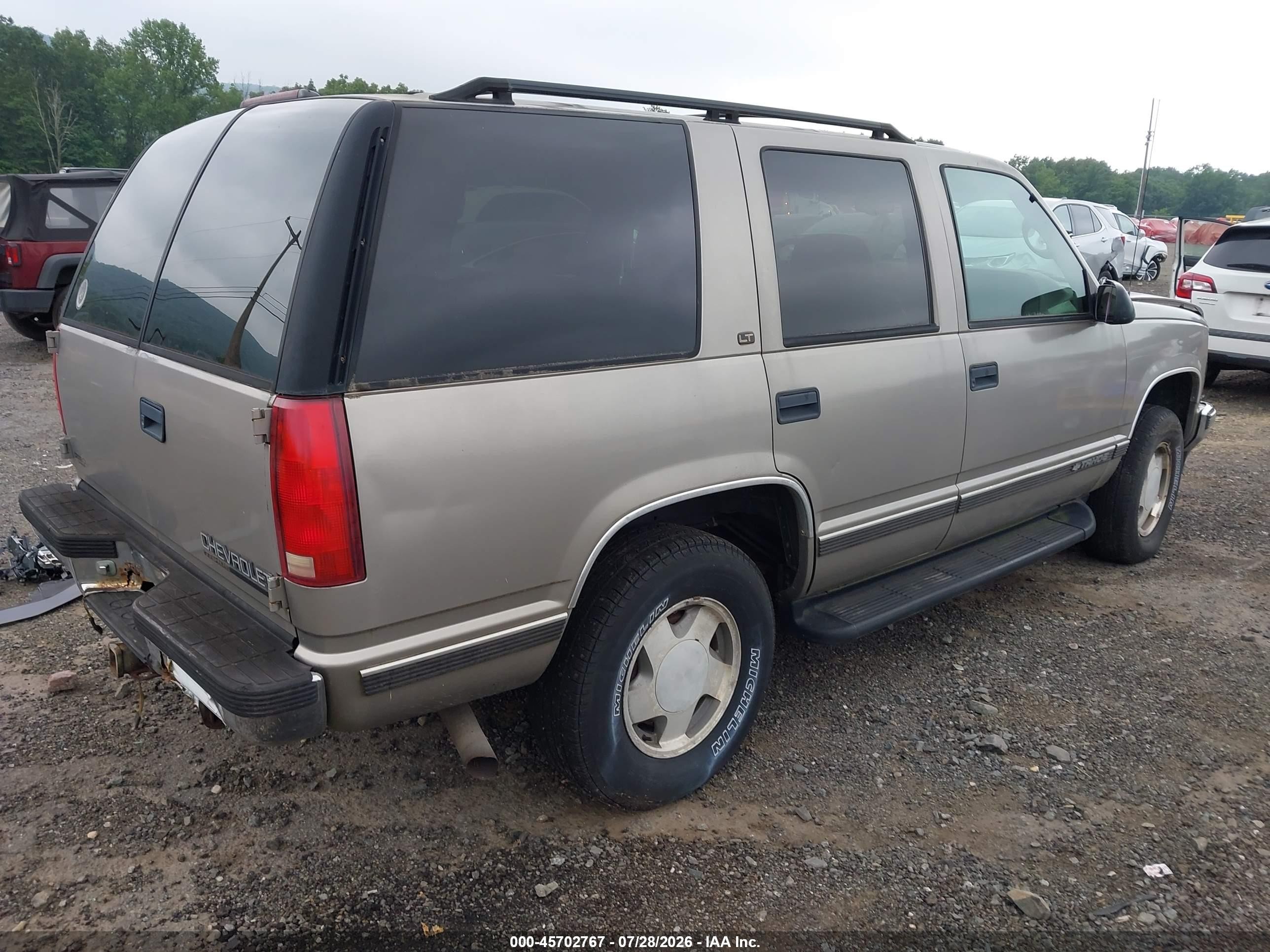 1999 Chevrolet Tahoe Ls Tan vin: 1GNEK13R9XJ349881