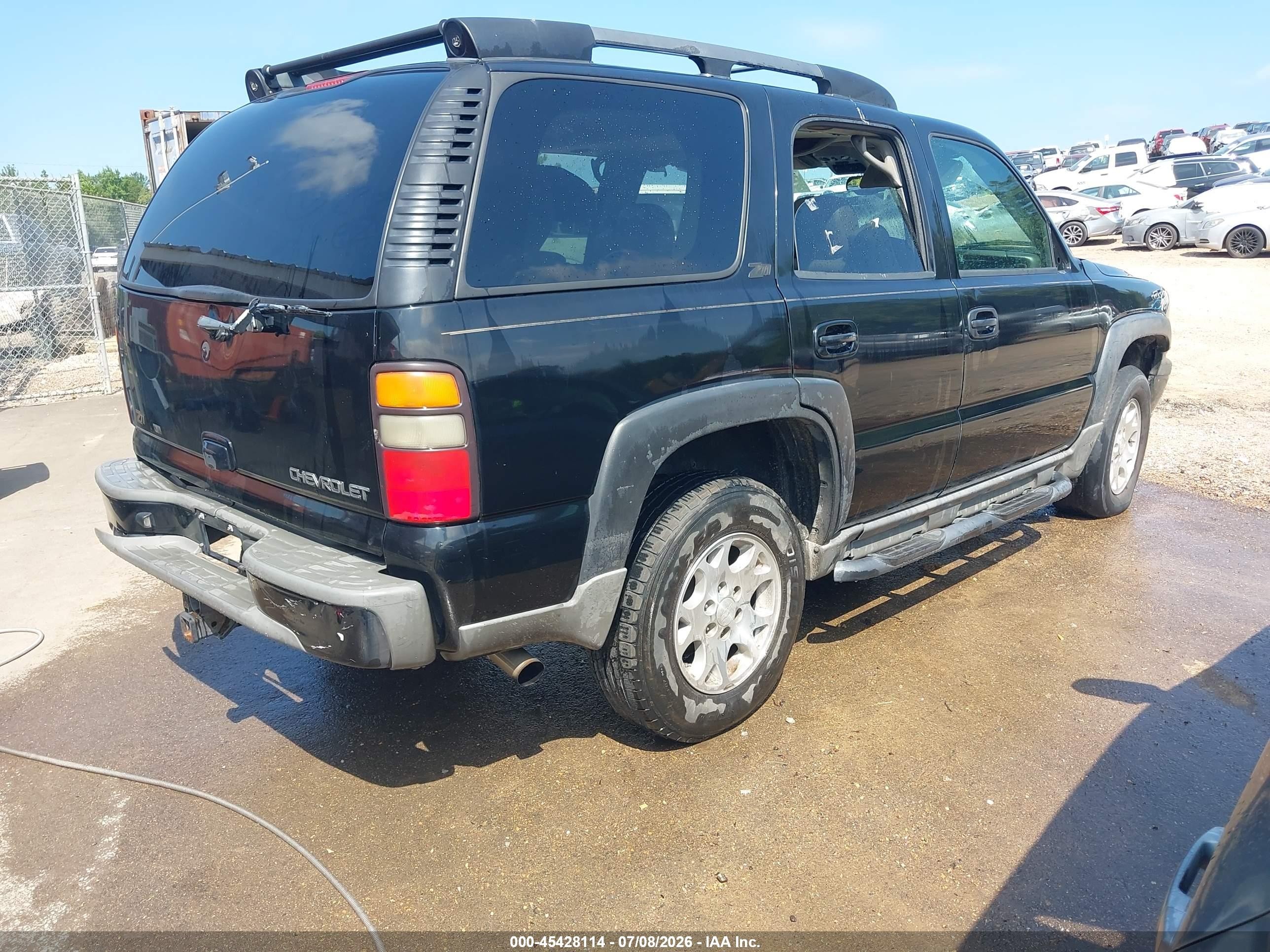 2004 Chevrolet Tahoe Z71 Black vin: 1GNEK13T14R169335