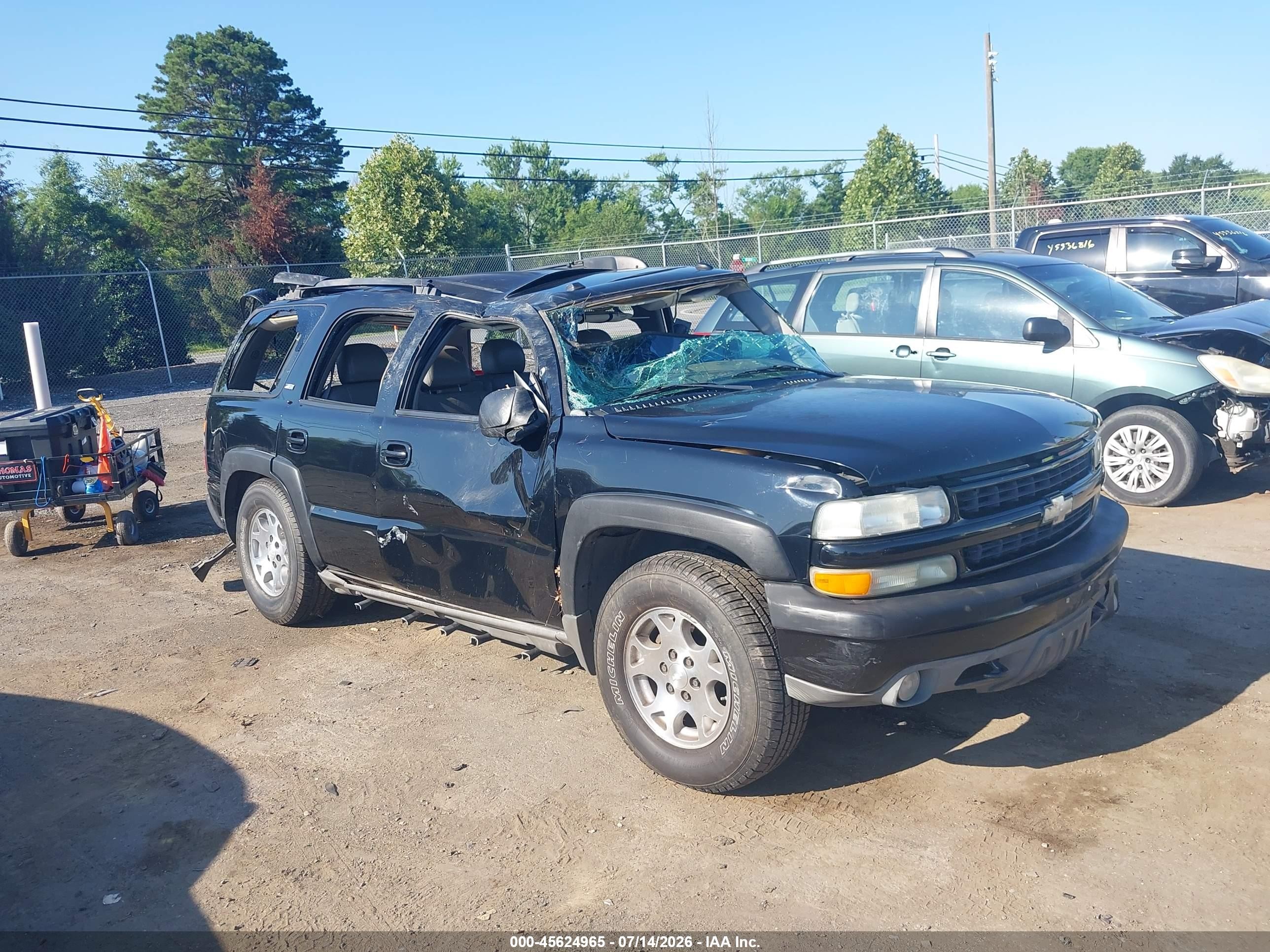 2005 Chevrolet Tahoe Z71 Черный vin: 1GNEK13T15R168932
