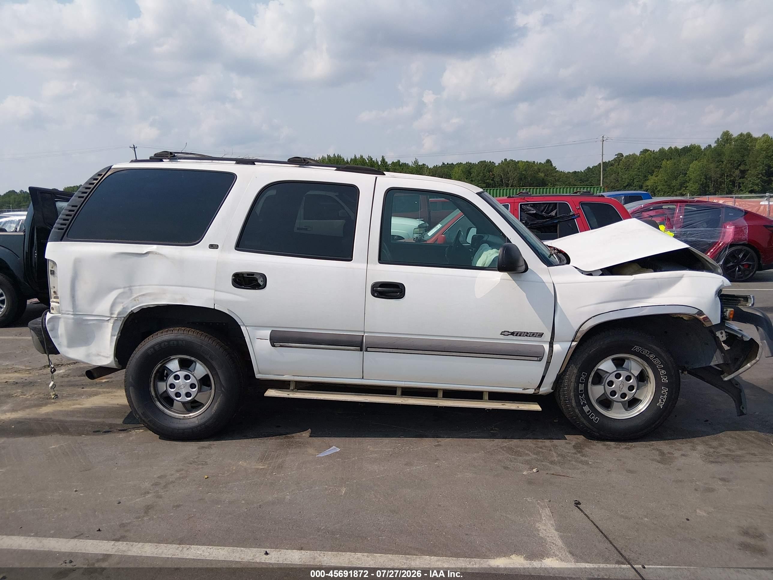 2000 Chevrolet Tahoe All New Ls White vin: 1GNEK13T1YJ101122