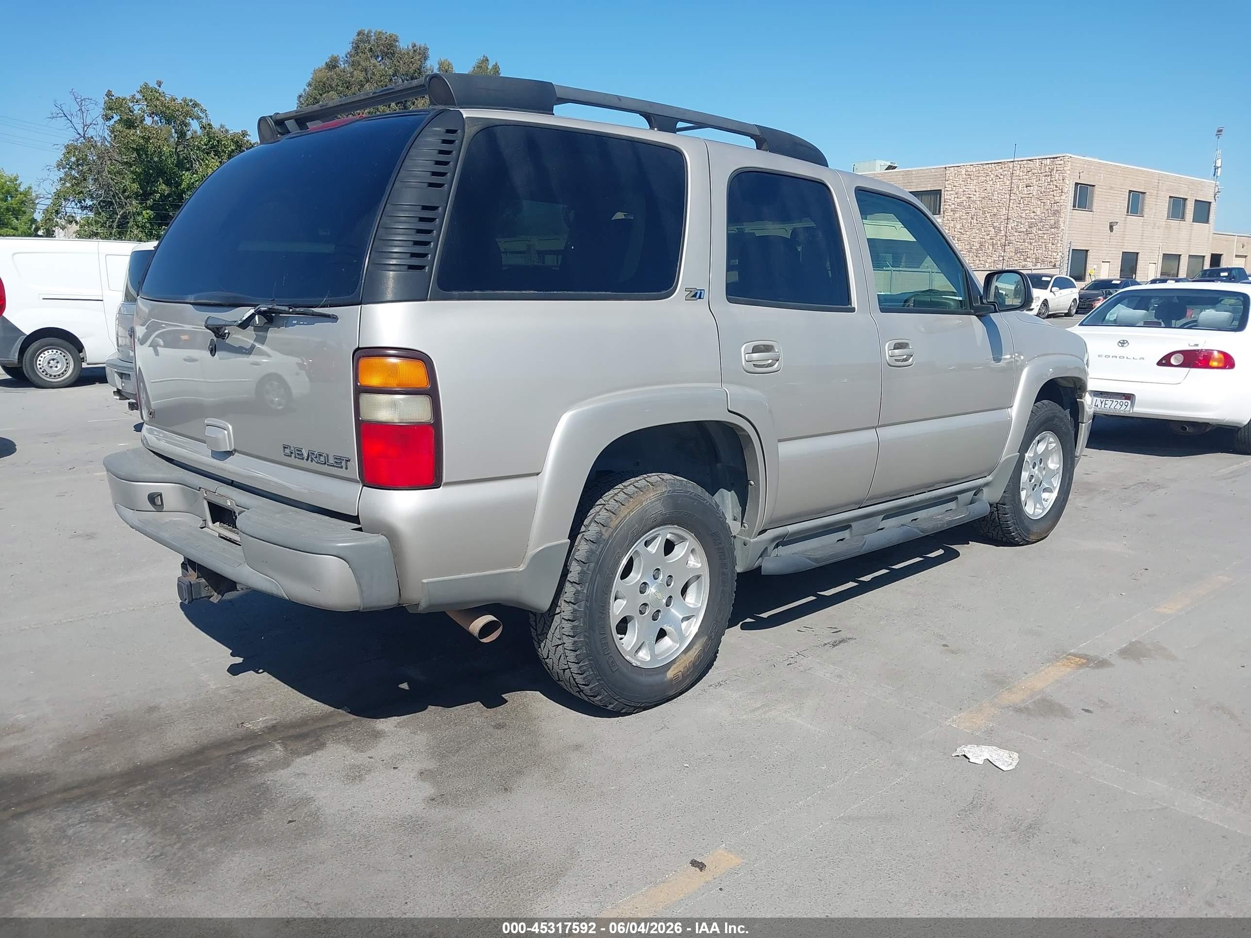 2004 Chevrolet Tahoe Z71 Brown vin: 1GNEK13T24R131631