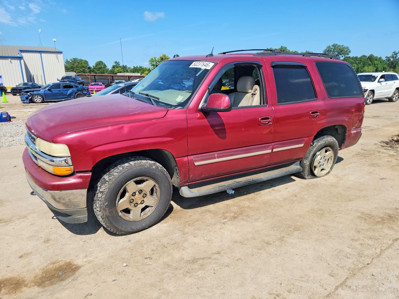 2005 Chevrolet Tahoe K1500 Maroon vin: 1GNEK13T25R143876
