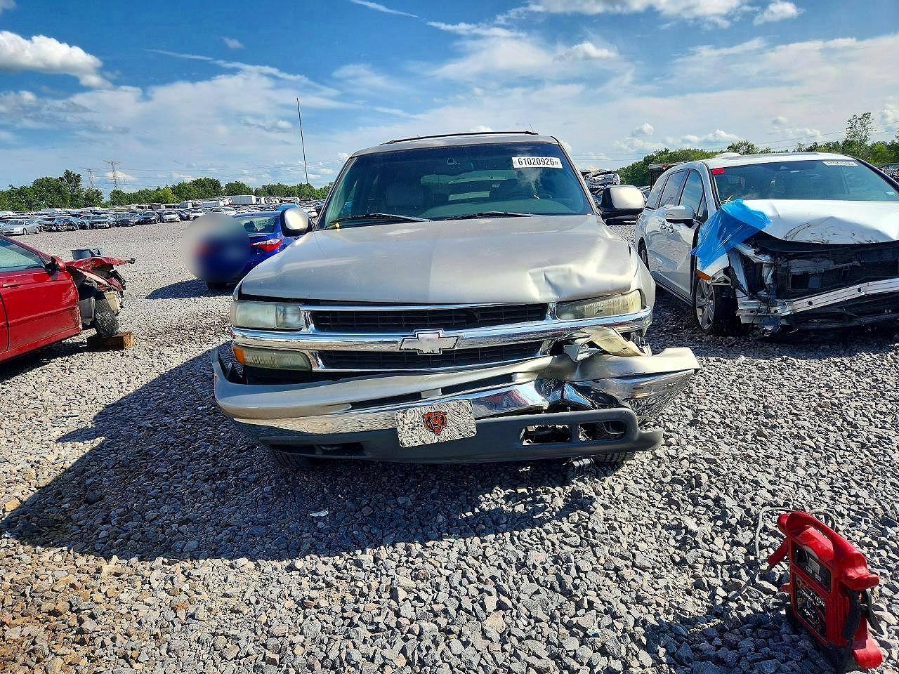 2001 Chevrolet Tahoe K1500 Tan vin: 1GNEK13T31J207299