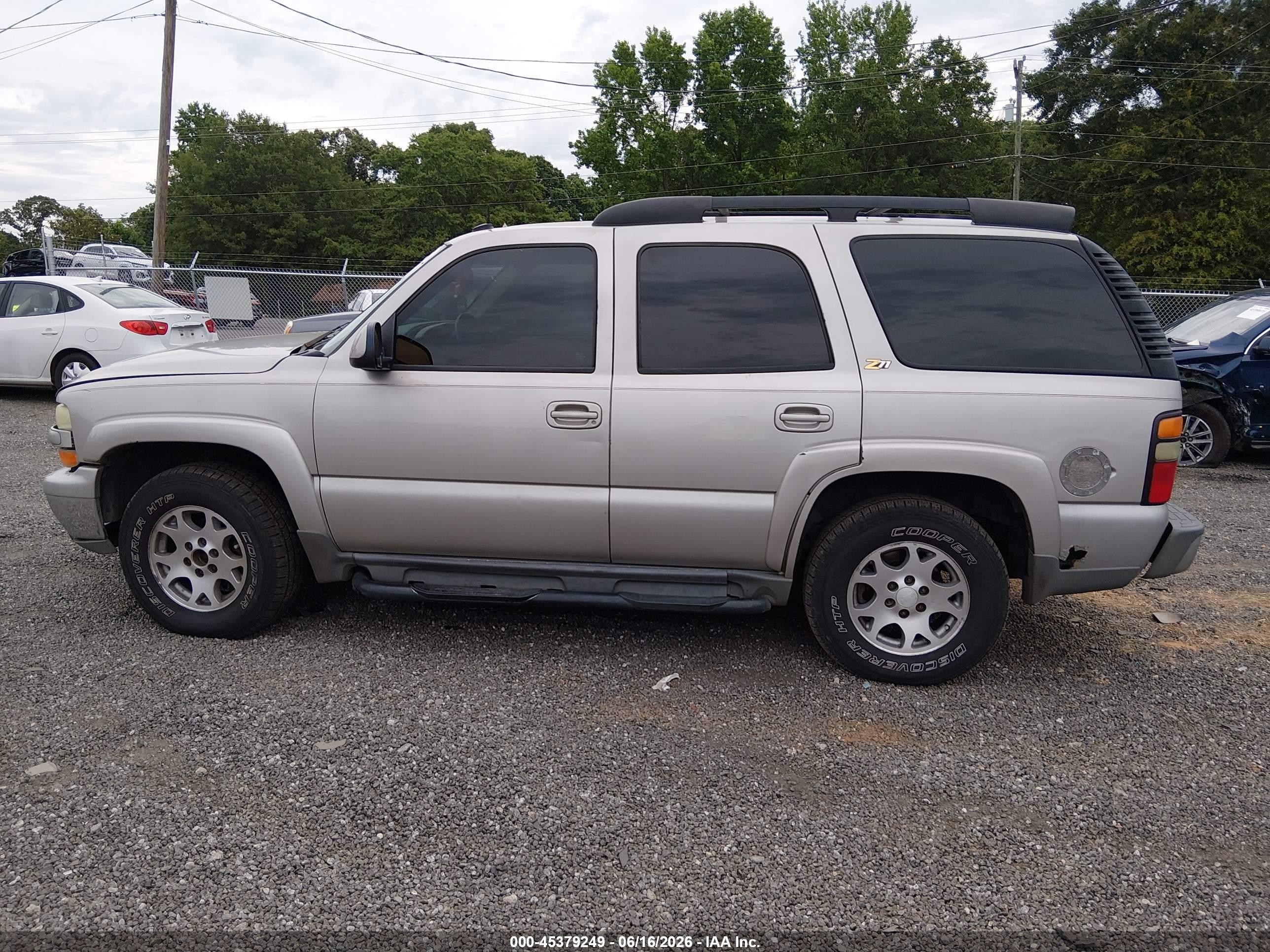2004 Chevrolet Tahoe Z71 Champagne vin: 1GNEK13T34R154867