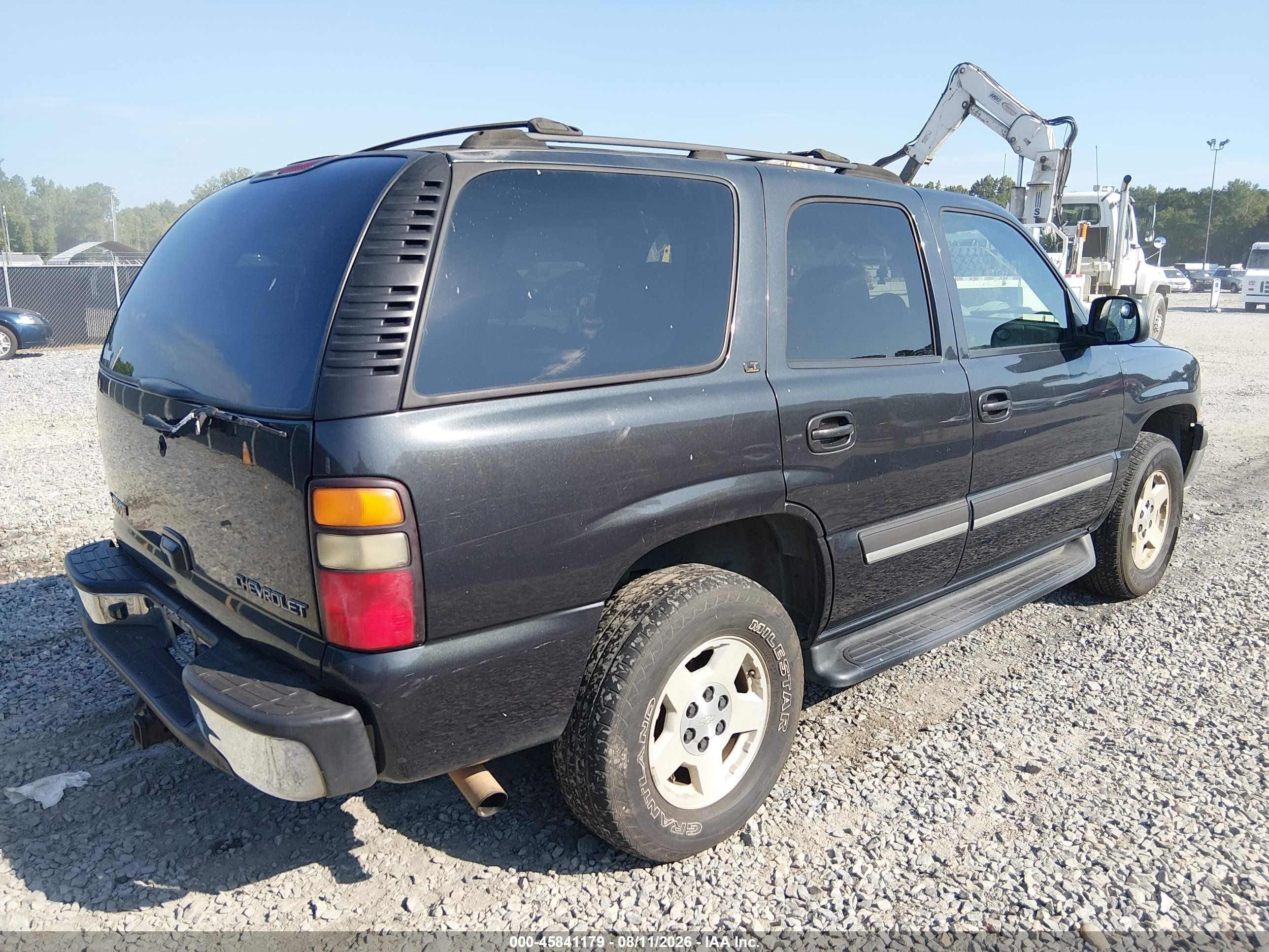 2005 Chevrolet Tahoe Lt Gray vin: 1GNEK13T35J159387