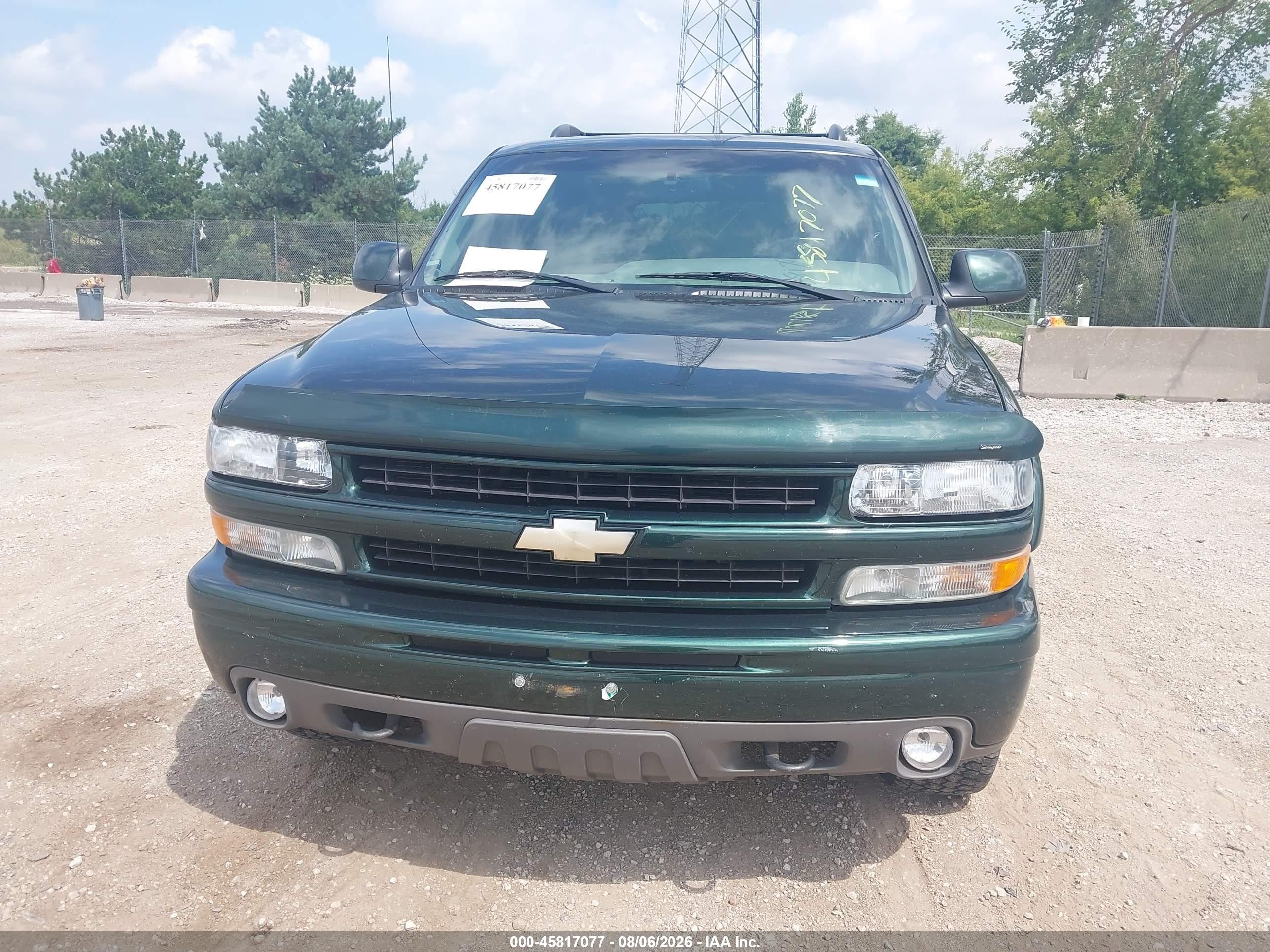 2001 Chevrolet Tahoe Ls Green vin: 1GNEK13T41R191342