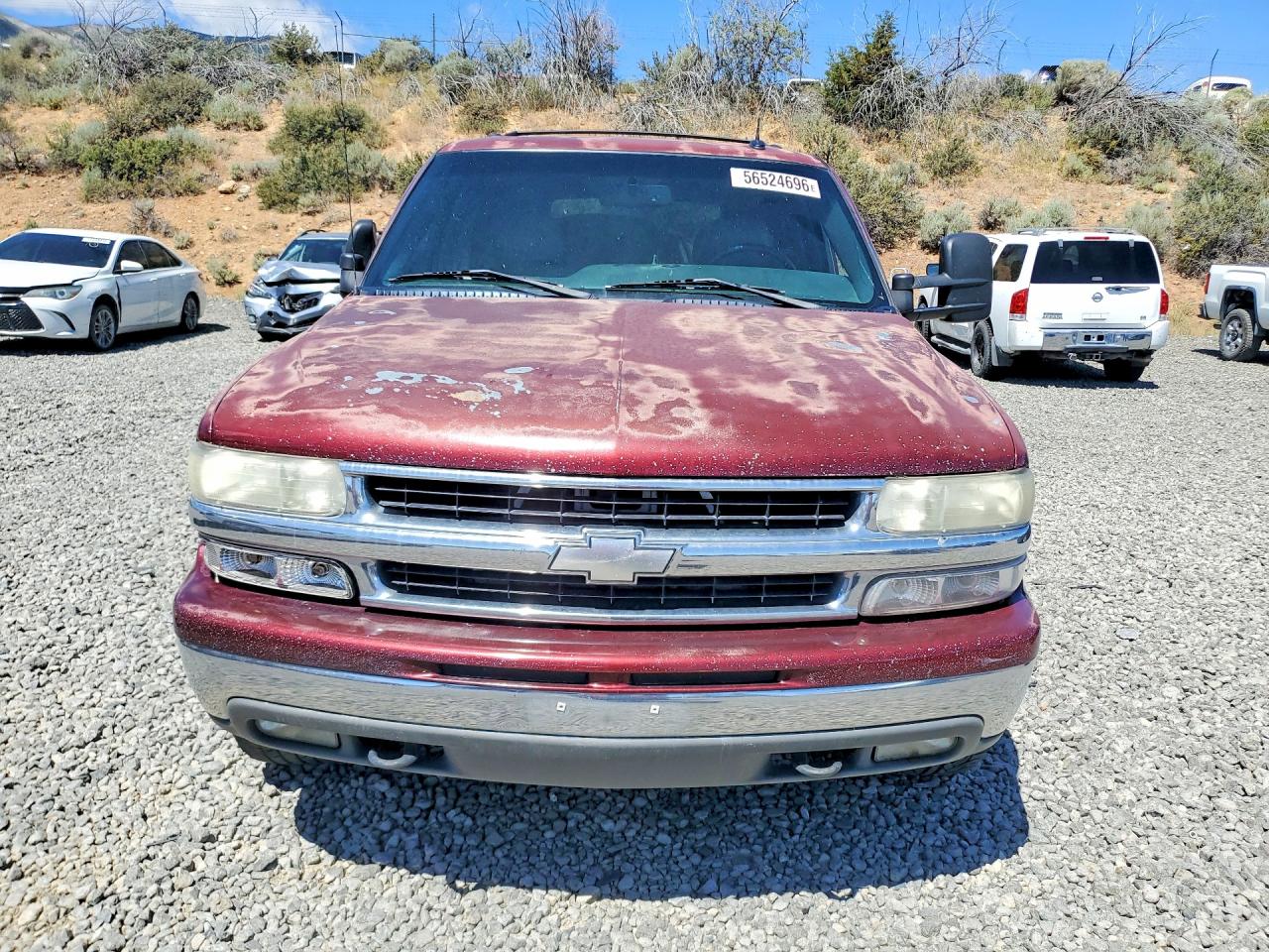 2002 Chevrolet Tahoe K1500 Burgundy vin: 1GNEK13T42J319899