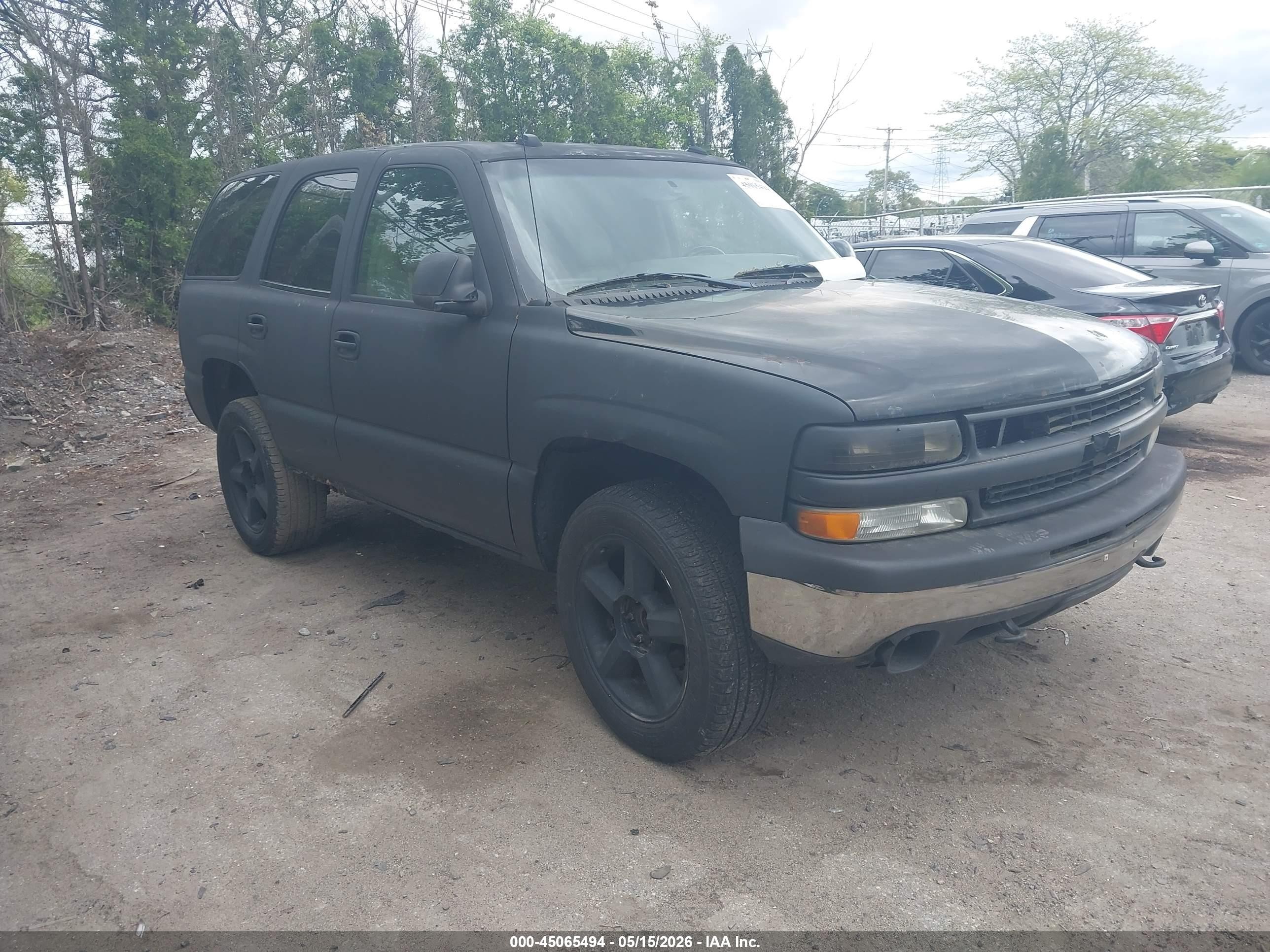2004 Chevrolet Tahoe Lt Black vin: 1GNEK13T44J325303