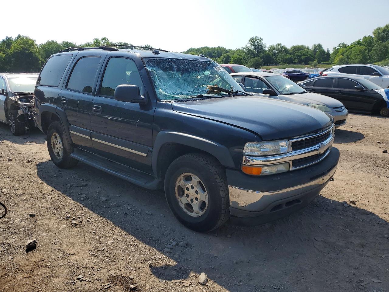 2005 Chevrolet Tahoe K1500 Blue vin: 1GNEK13T45J201064