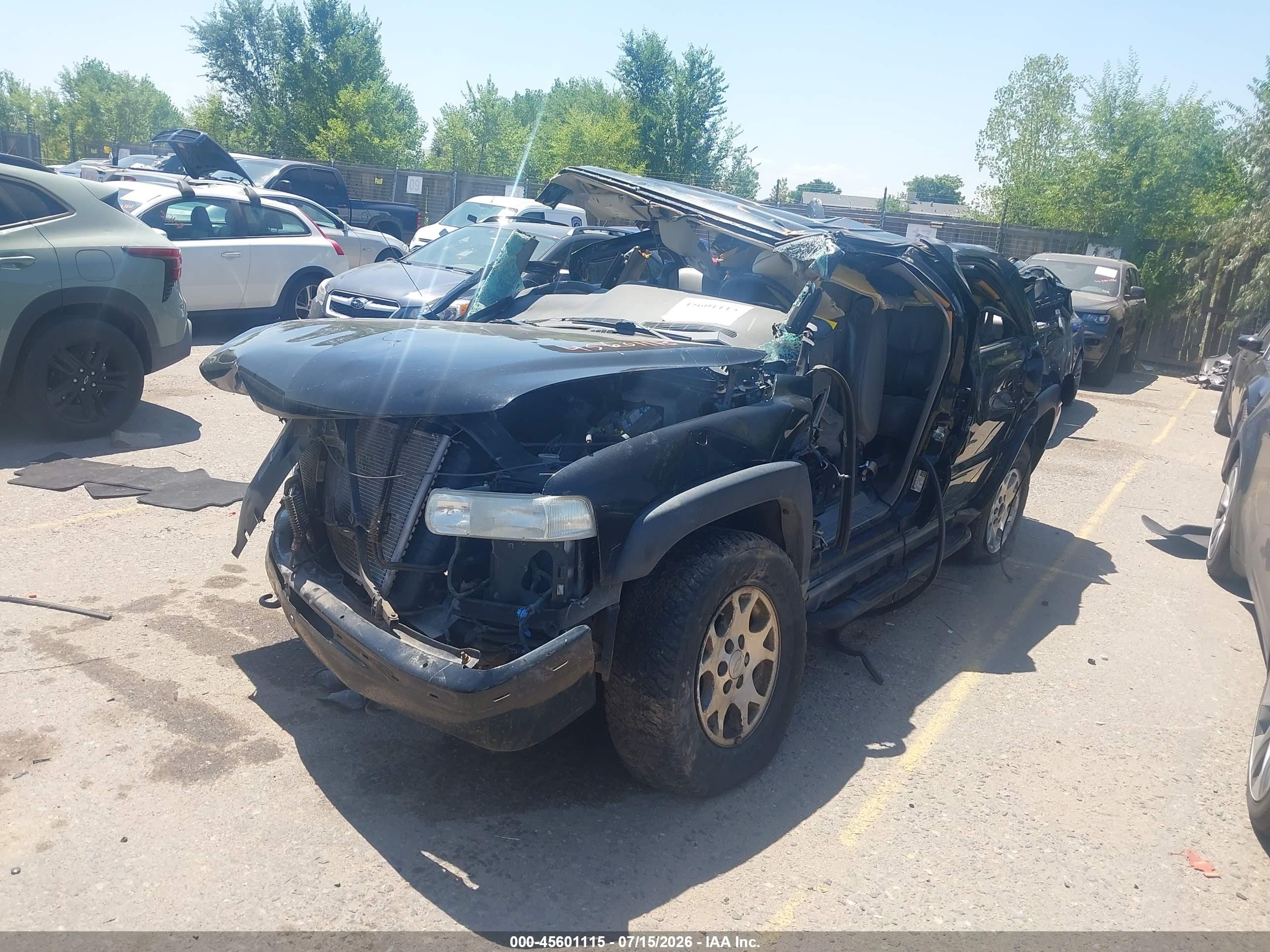 2005 Chevrolet Tahoe Z71 Black vin: 1GNEK13T45R127419