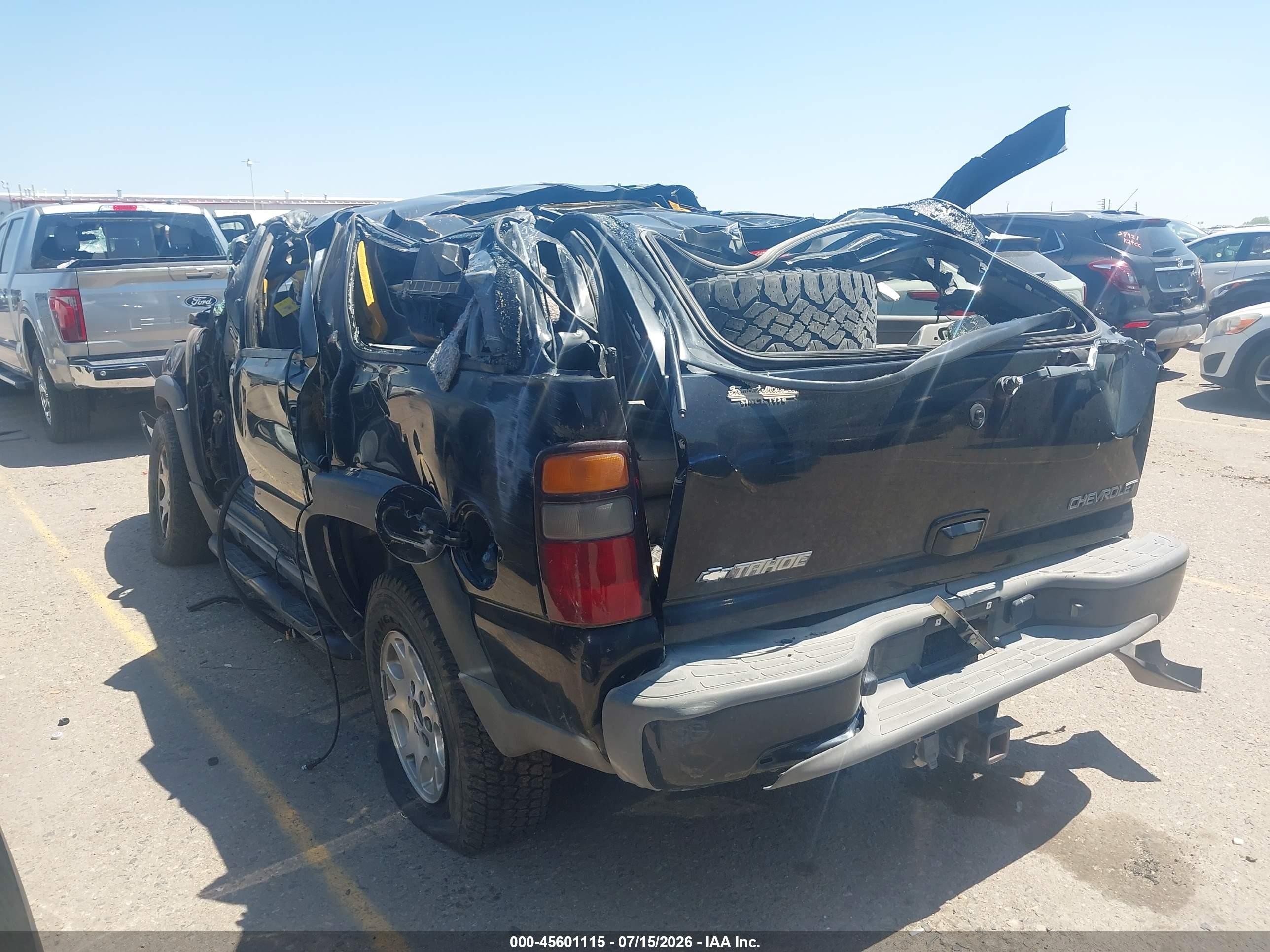 2005 Chevrolet Tahoe Z71 Black vin: 1GNEK13T45R127419