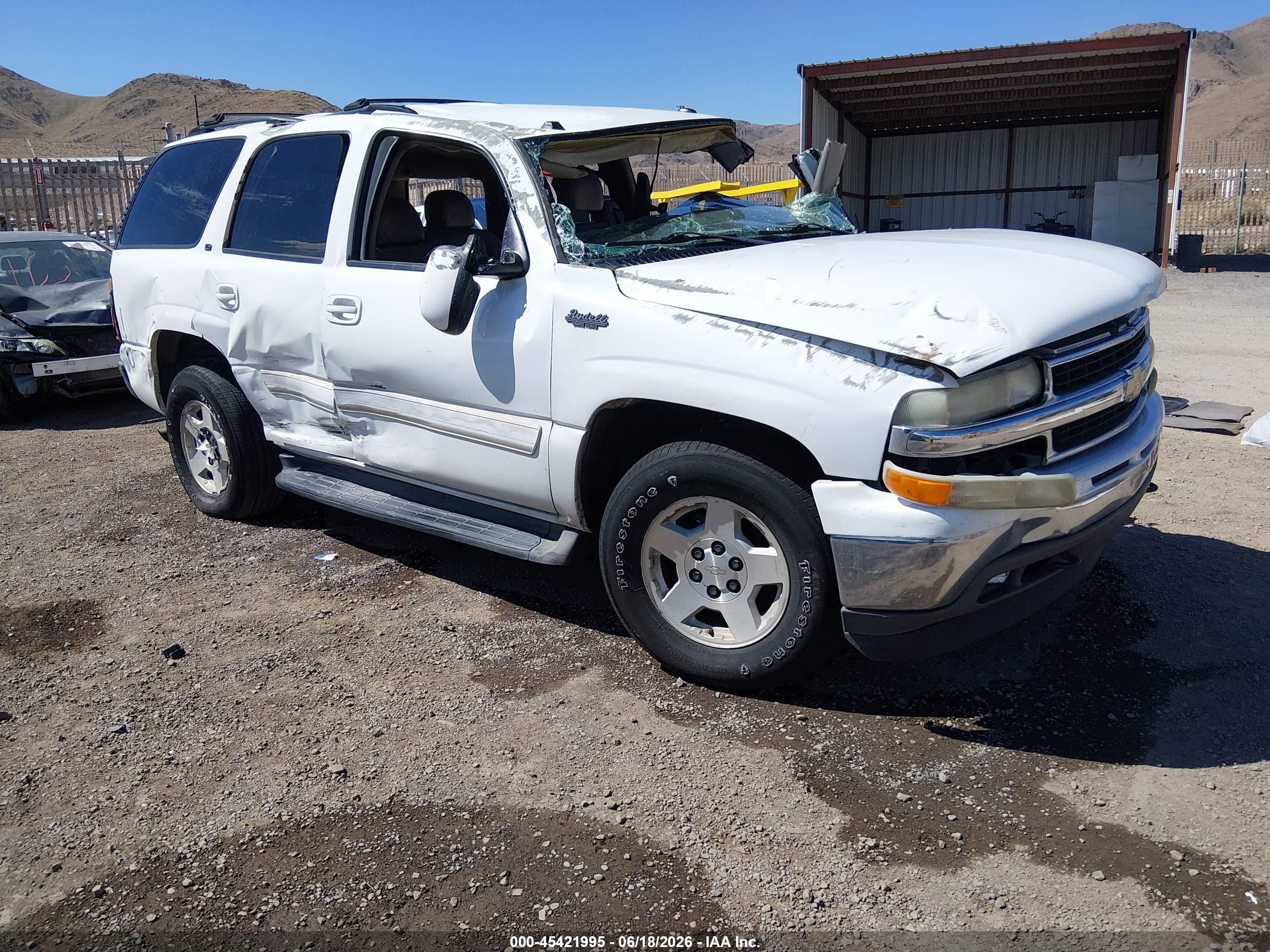 2005 Chevrolet Tahoe Lt Белый vin: 1GNEK13T45R209442