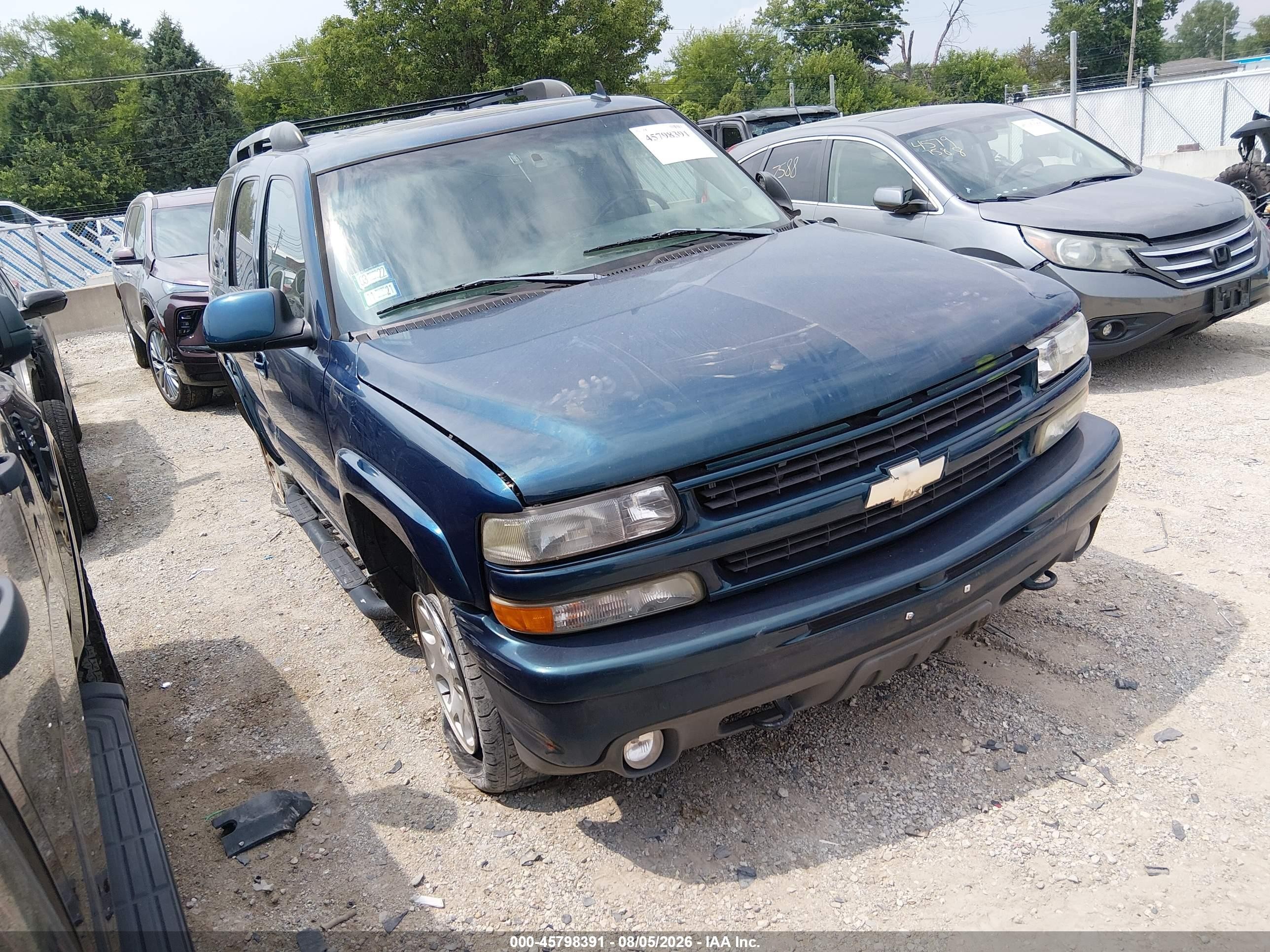 2006 Chevrolet Tahoe Z71 Blue vin: 1GNEK13T46R162608