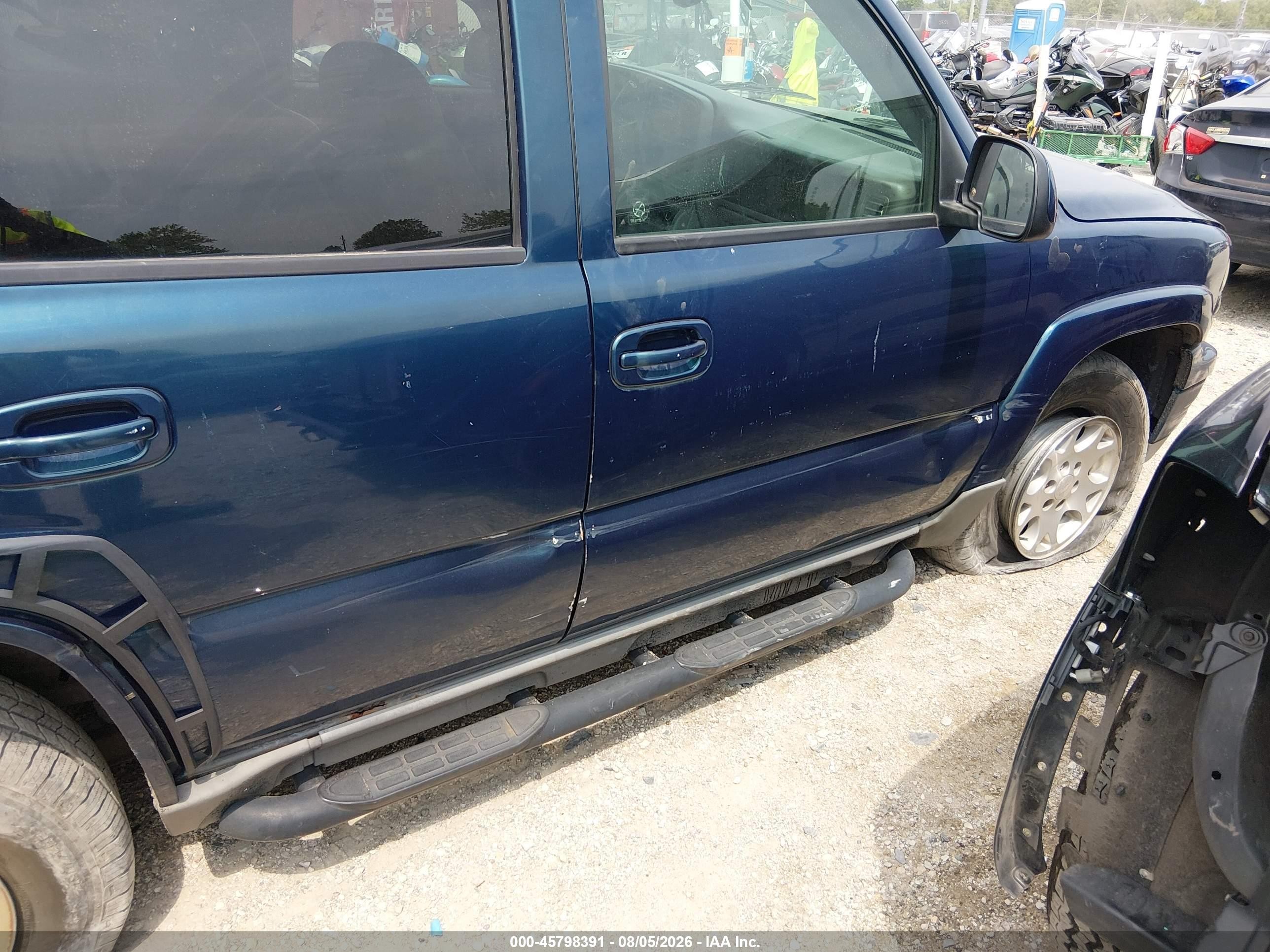 2006 Chevrolet Tahoe Z71 Blue vin: 1GNEK13T46R162608