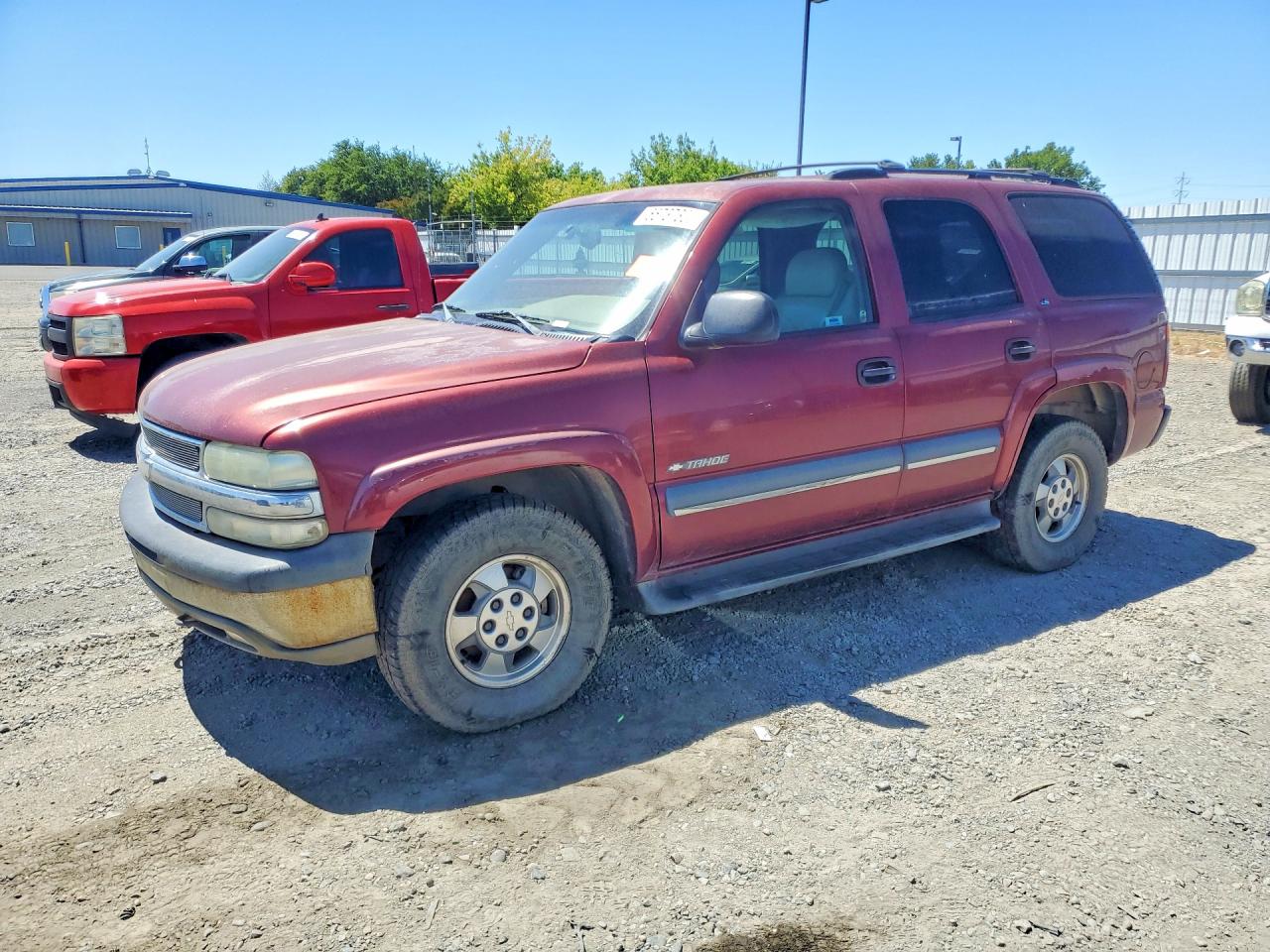 2002 Chevrolet Tahoe K1500 Burgundy vin: 1GNEK13T52J266131