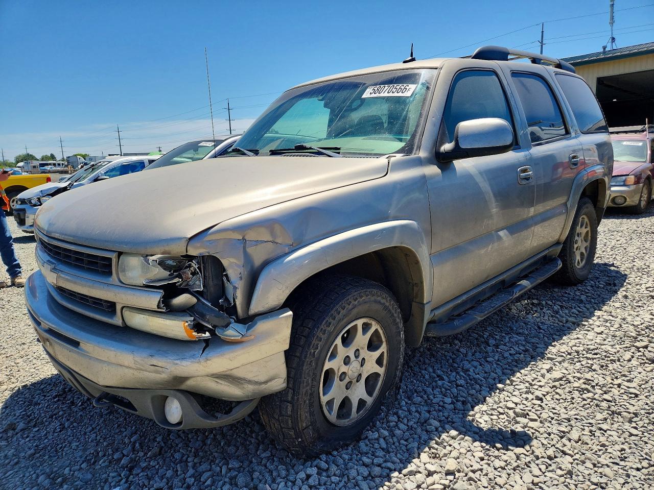 2003 Chevrolet Tahoe K1500 Tan vin: 1GNEK13T53R134862