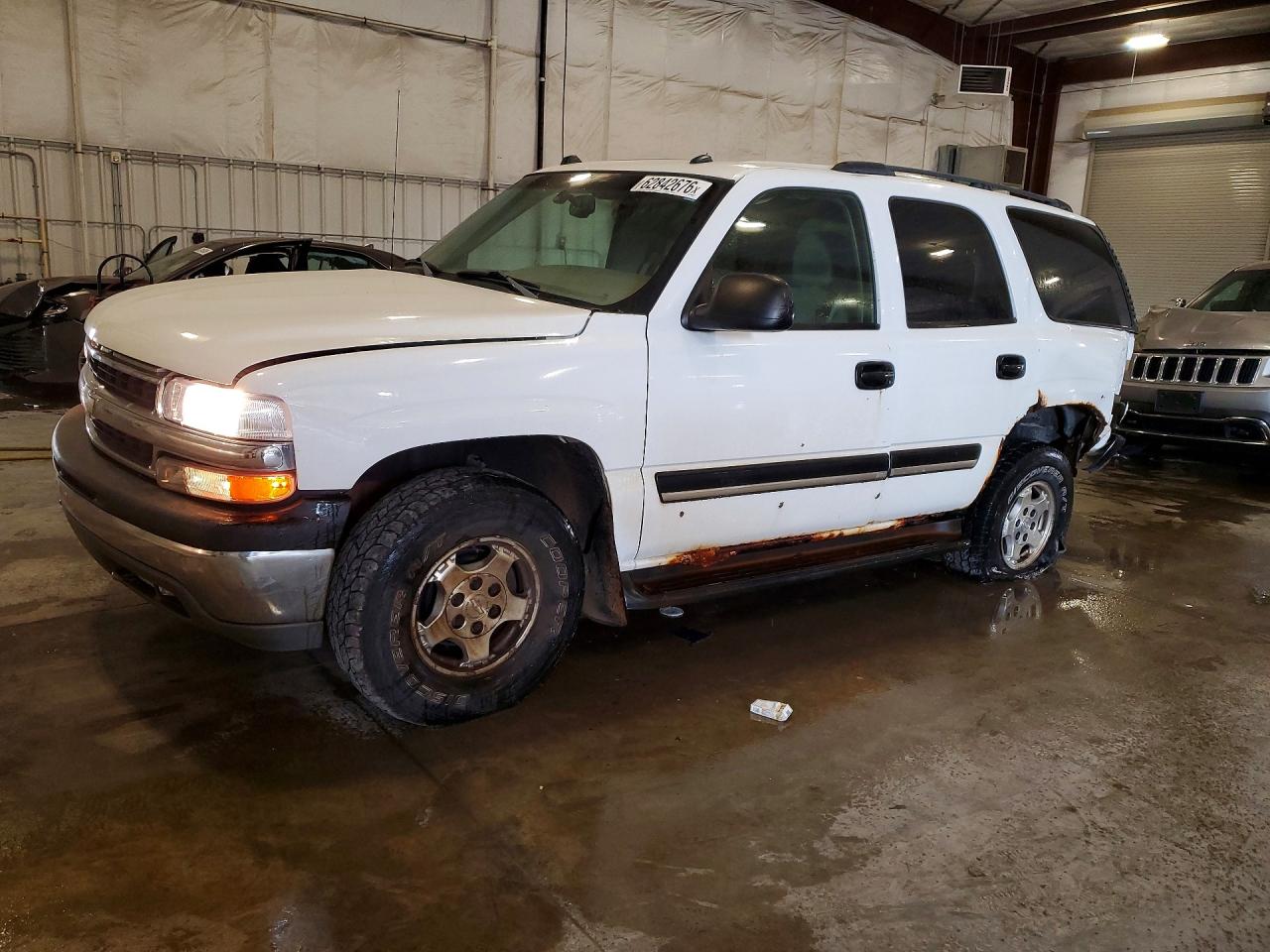 2005 Chevrolet Tahoe K1500 White vin: 1GNEK13T55J206774