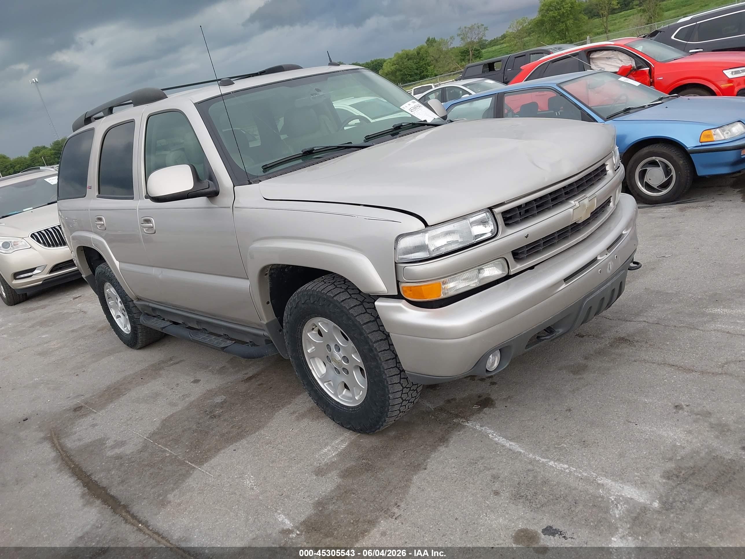2005 Chevrolet Tahoe Z71 Tan vin: 1GNEK13T55R164124