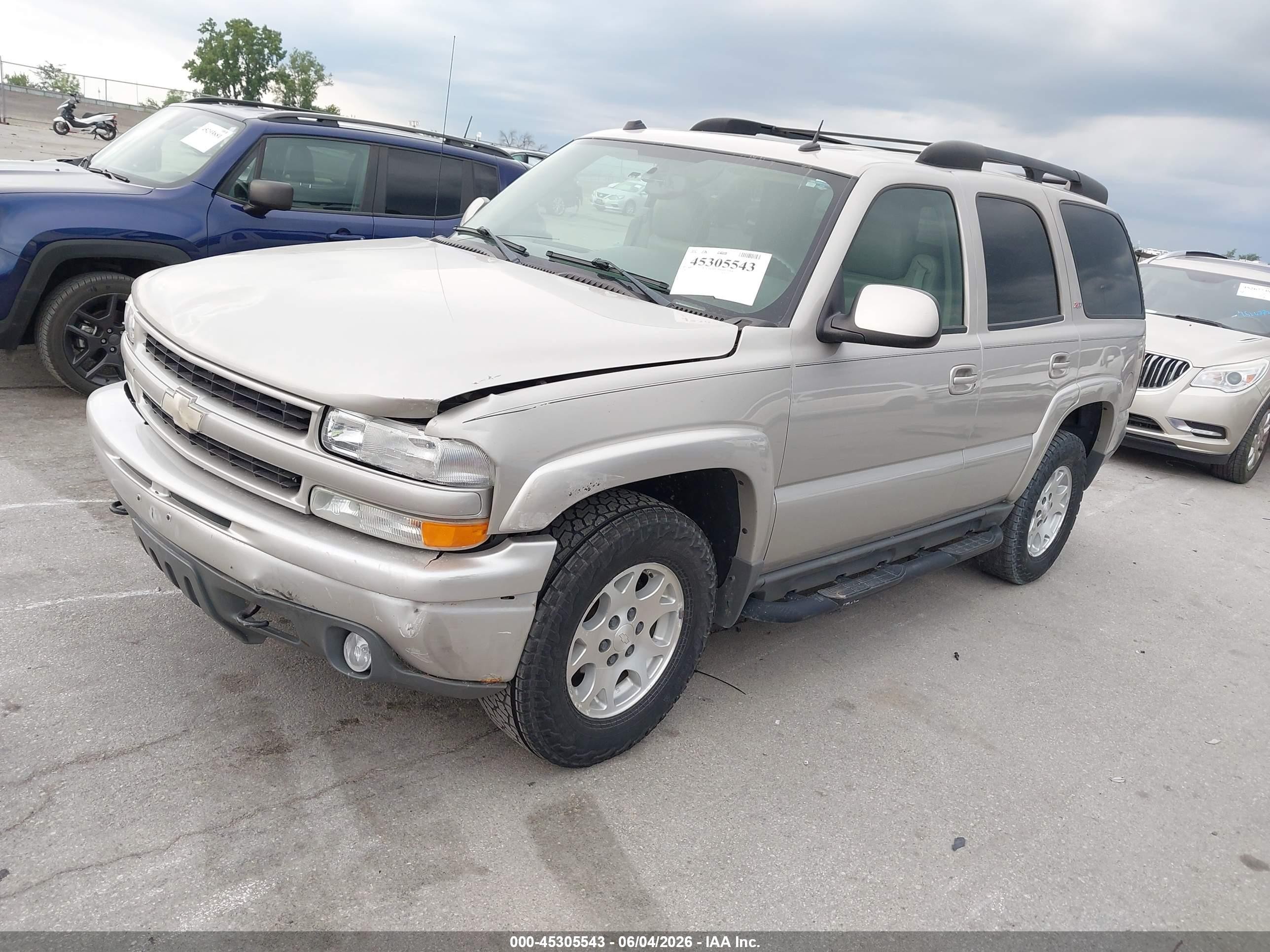 2005 Chevrolet Tahoe Z71 Tan vin: 1GNEK13T55R164124