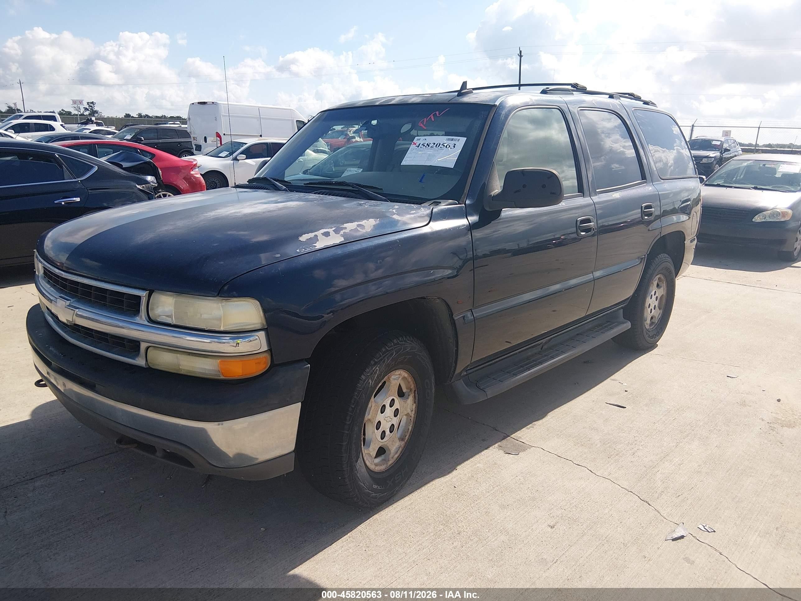 2006 Chevrolet Tahoe Ls Dark Blue vin: 1GNEK13T56J154449