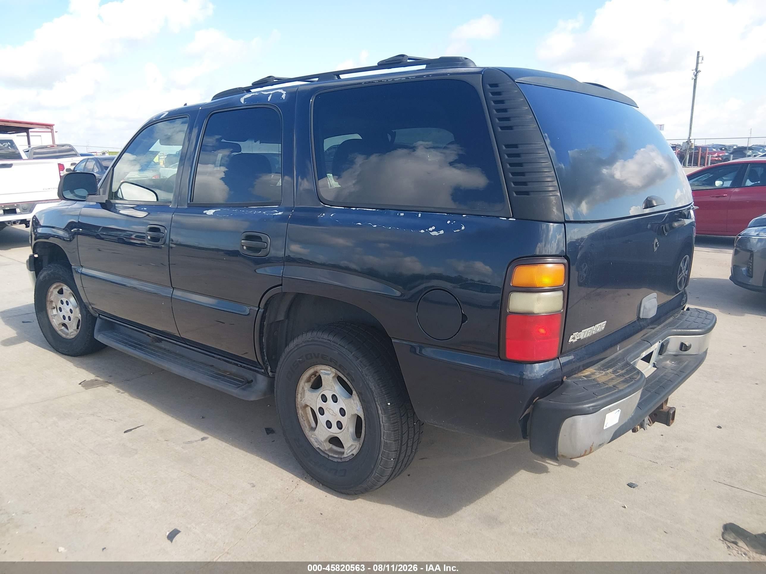 2006 Chevrolet Tahoe Ls Dark Blue vin: 1GNEK13T56J154449