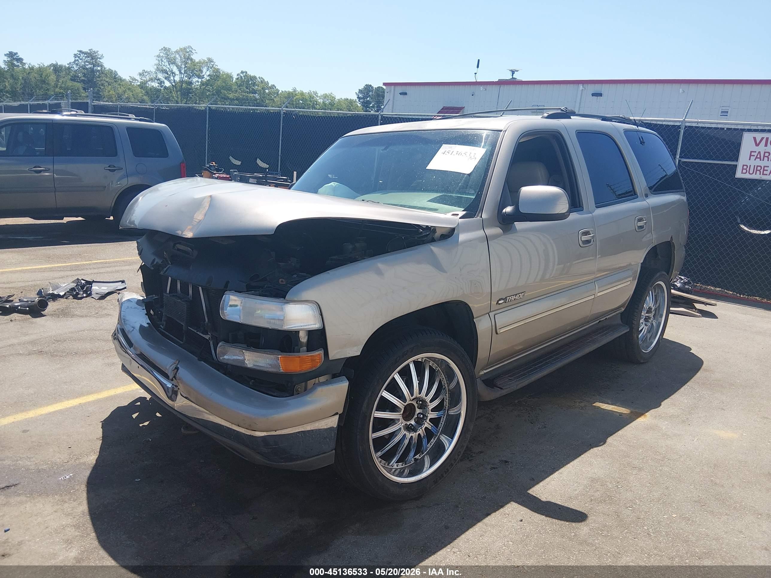 2001 Chevrolet Tahoe Lt Tan vin: 1GNEK13T61J314444