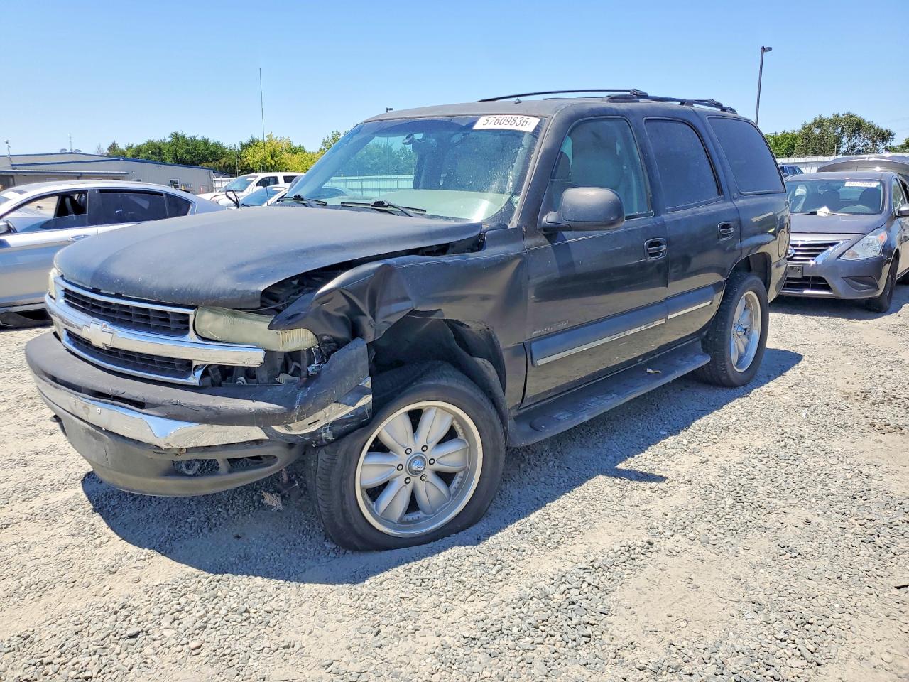 2002 Chevrolet Tahoe K1500 Black vin: 1GNEK13T62J259446