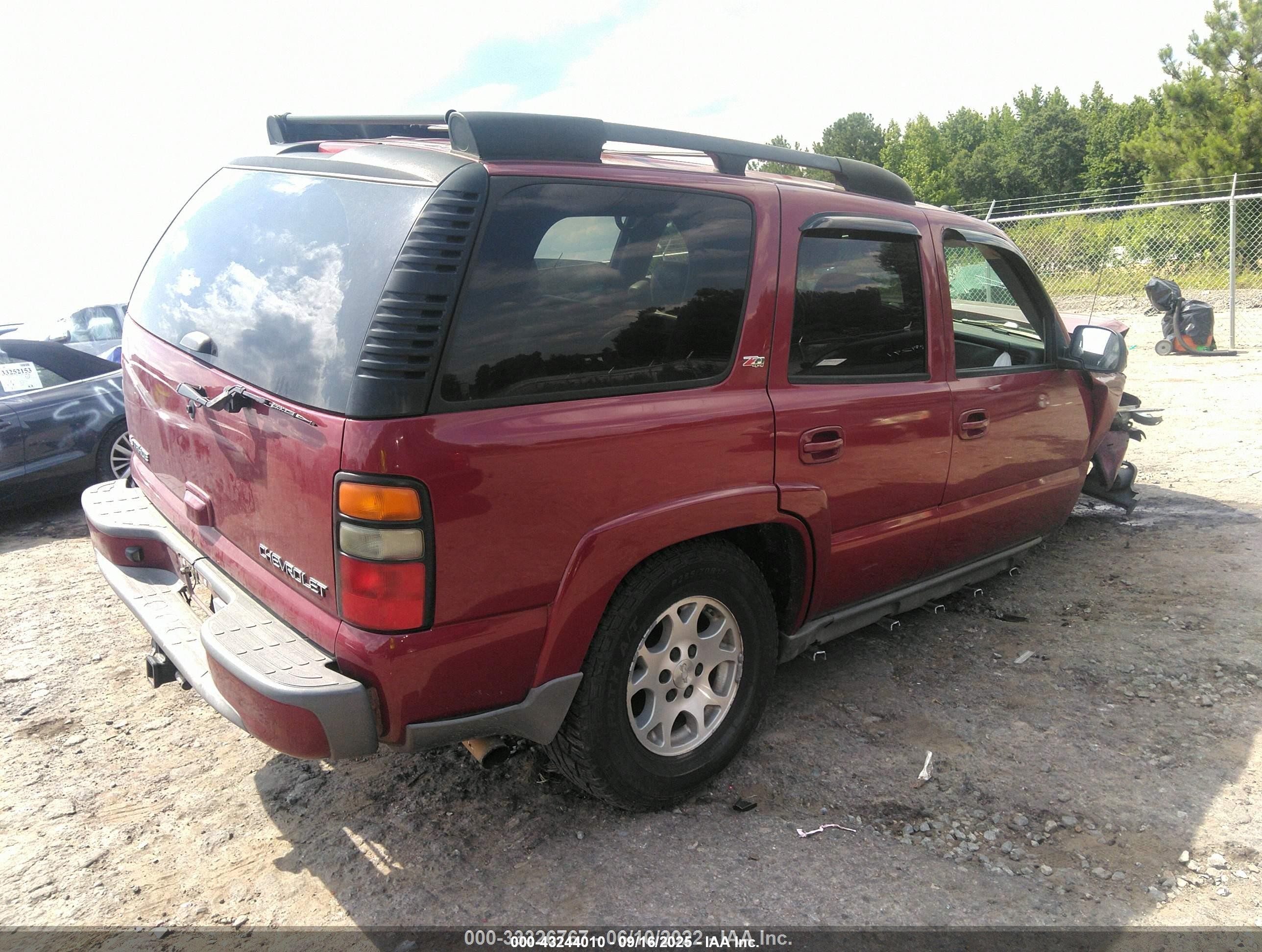 2005 Chevrolet Tahoe Z71 Бордовый vin: 1GNEK13T65R274390