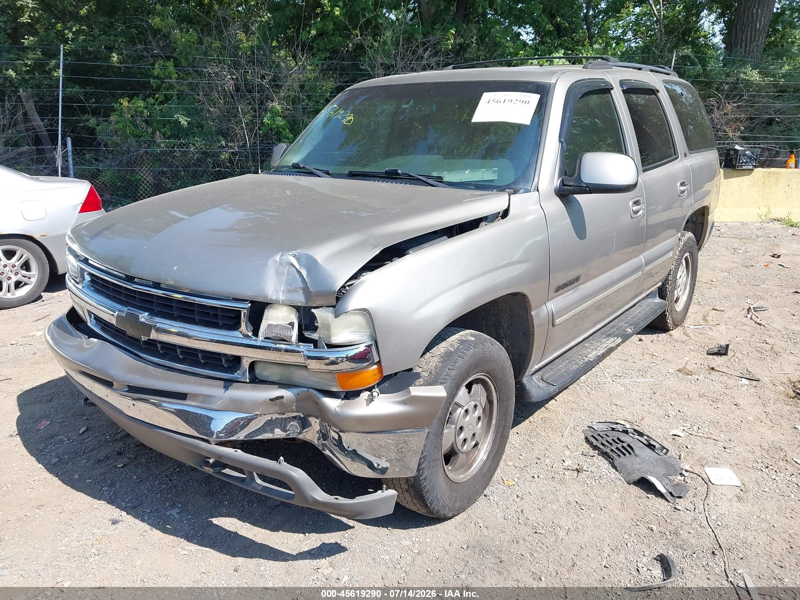 2001 Chevrolet Tahoe Lt Желто-коричневый vin: 1GNEK13T71R118921